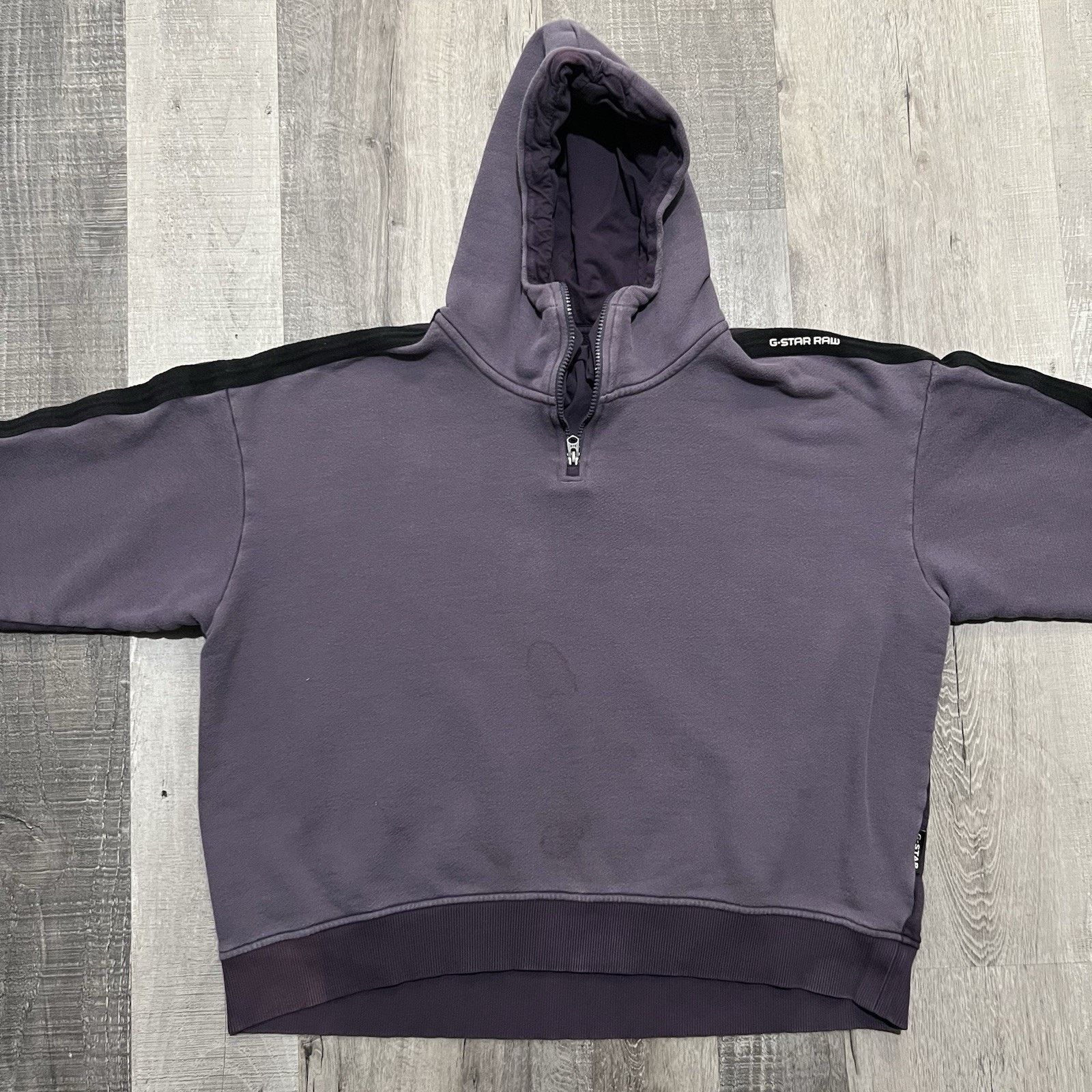 Vintage G-Star Raw Faded Purple Pull Over Sweatshirt Size XL Cropped Size XL / US 12-14 / IT 48-50 - 3 Thumbnail