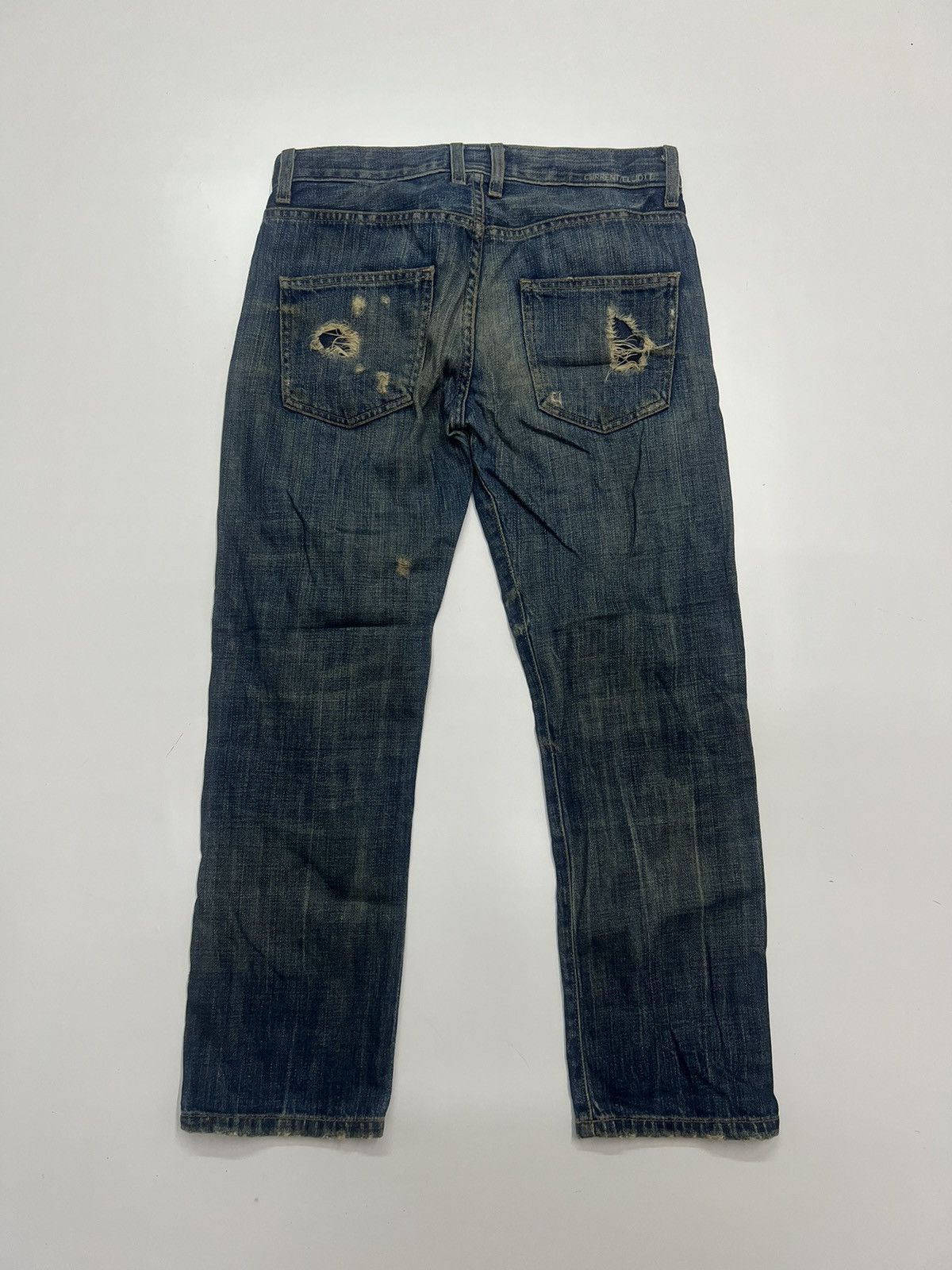 Current/Elliot Current Elliott Distress Denim Jeans Size 31 Size US 31 - 5 Thumbnail