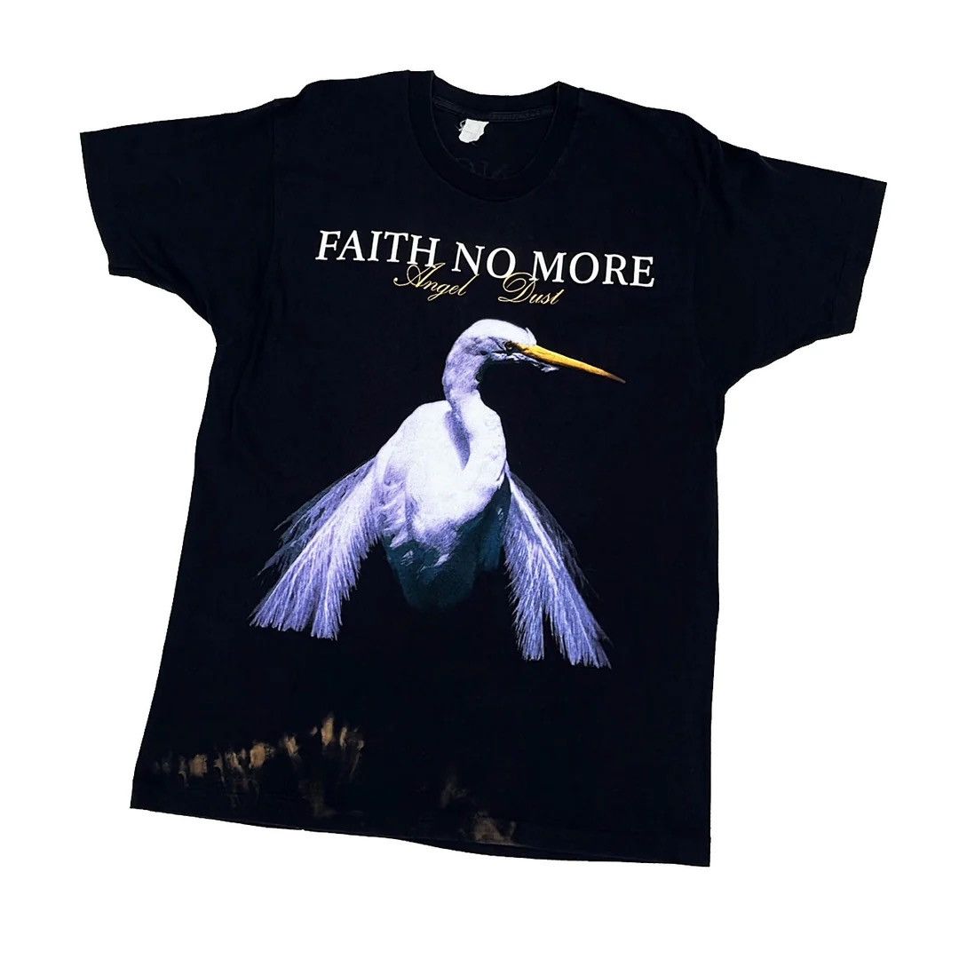 image of Band Tees x Tour Tee Faith No More 1992 90's Vintage Angel Dust Tour Band T-Shirt in Black (Size La