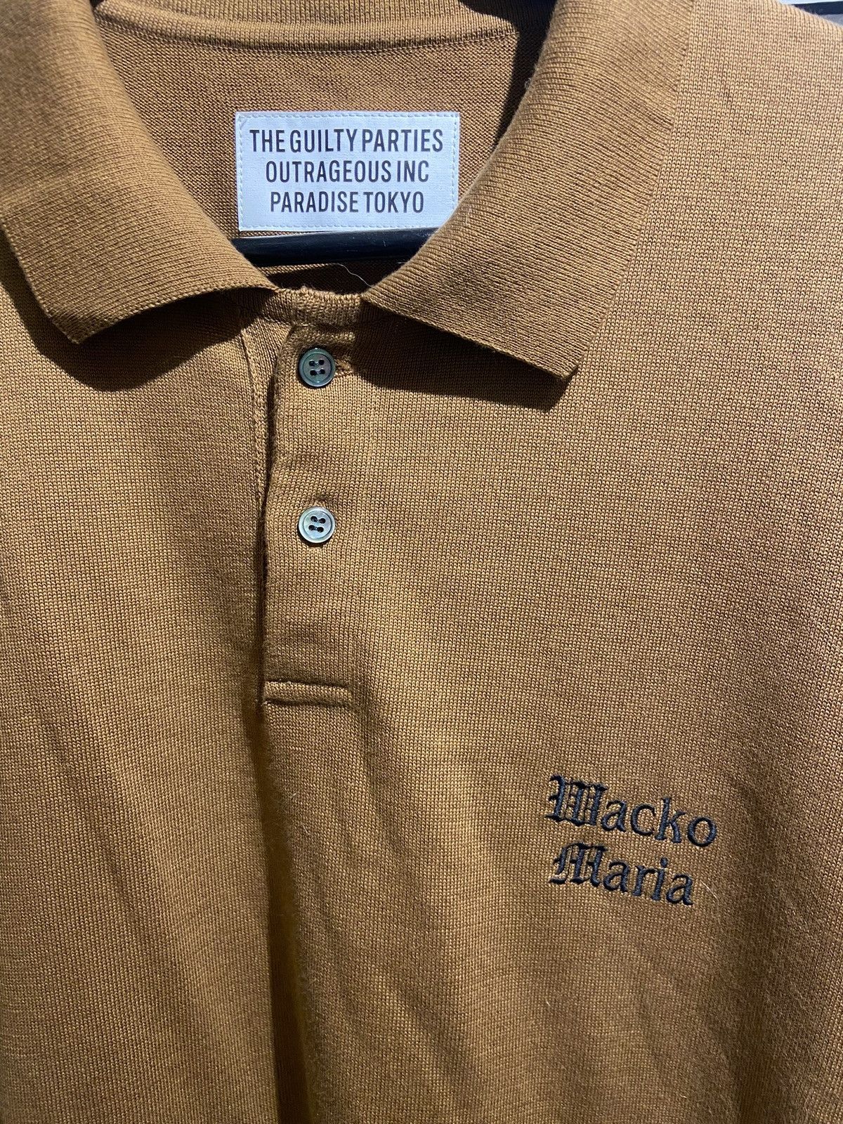 Wacko Maria Wacko Maria short sleeve polo sweater size XL Size US XL / EU 56 / 4 - 4 Thumbnail