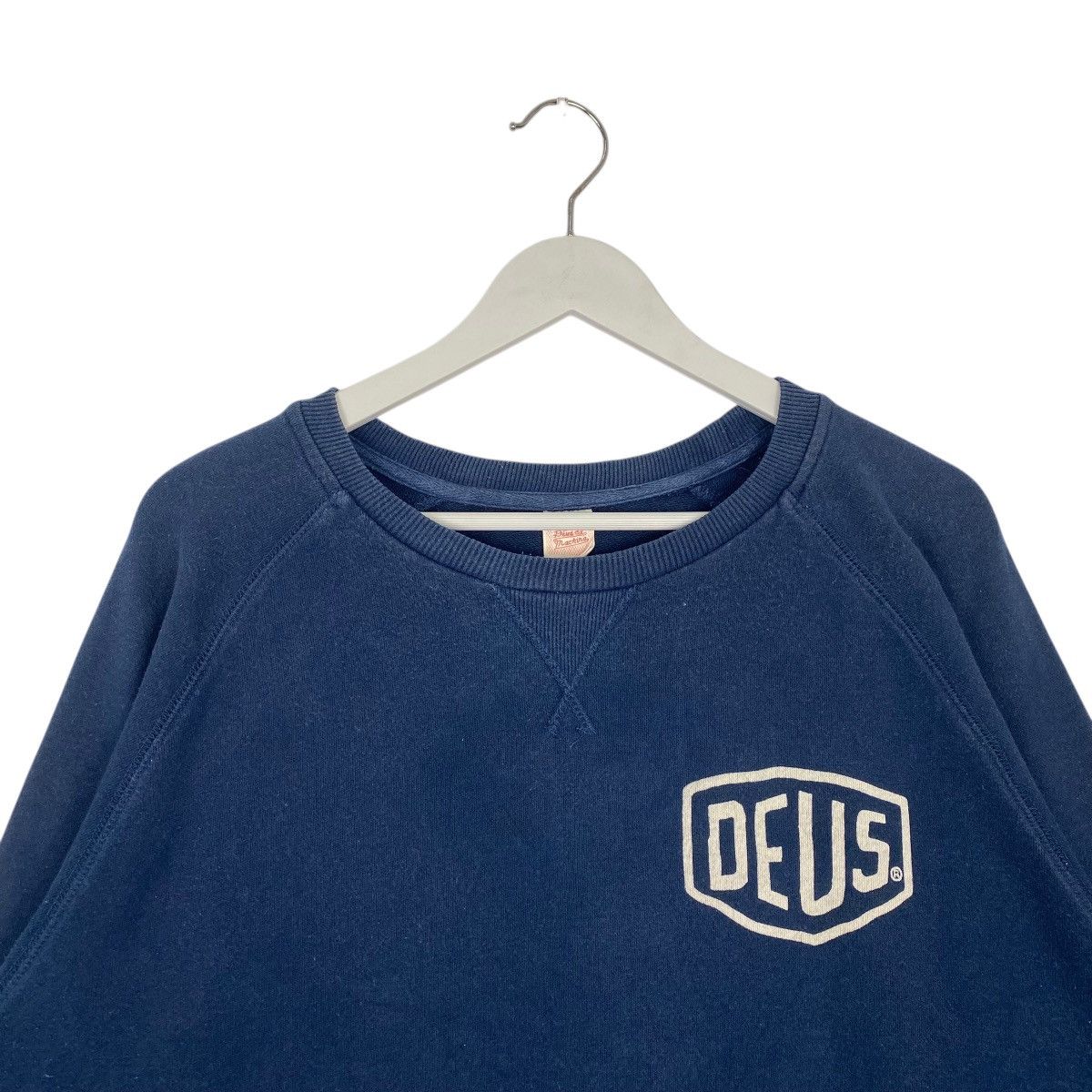 Vintage Vintage Deus Crewneck Sweatshirt Navy Blue Pullover Size L Size US L / EU 52-54 / 3 - 4 Thumbnail
