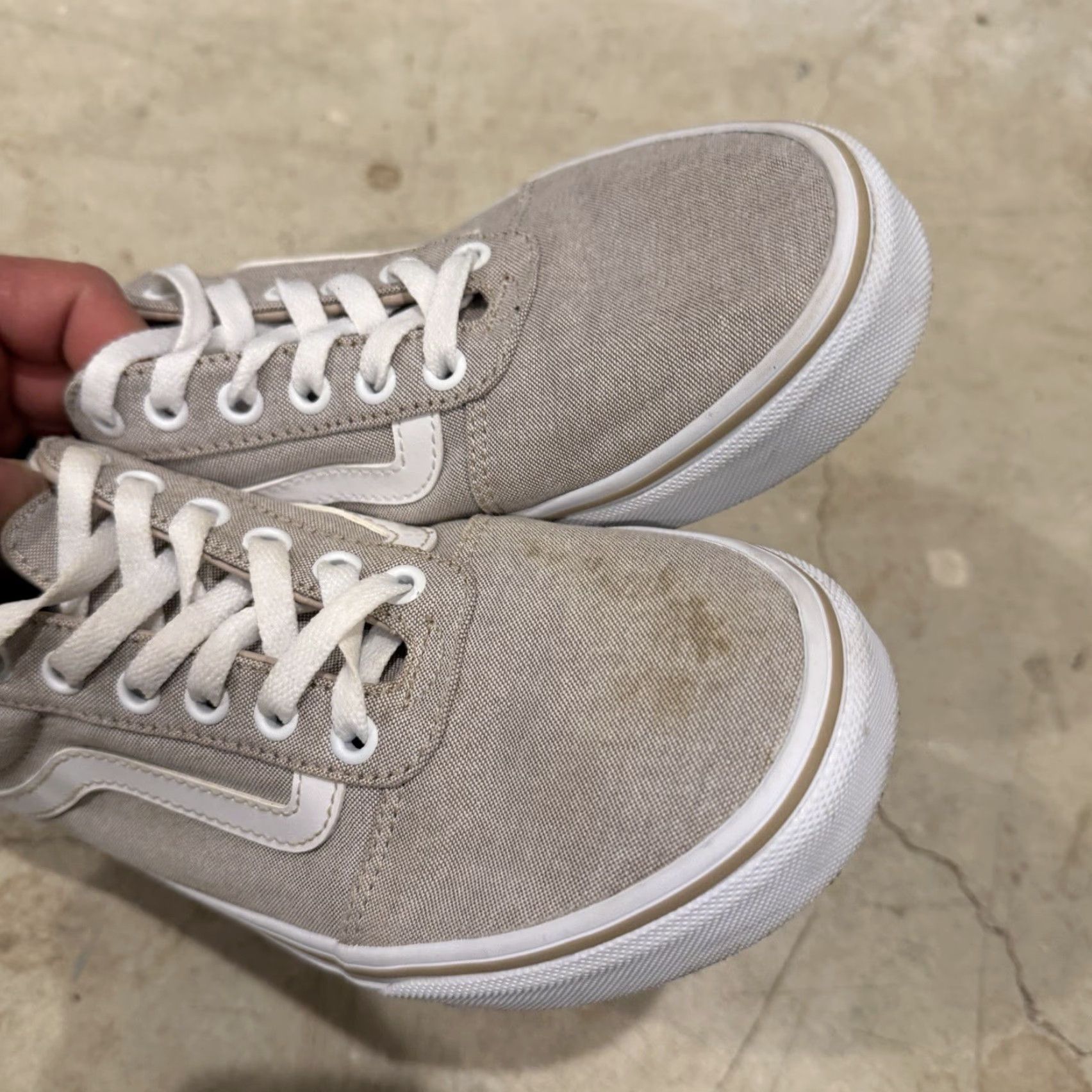 Vans VANS Ward Womens Low Top Lace Up Shoes In (Summer Camp) Taupe Size 8.5 Sneaker Shoes Womens Size M / US 6-8 / IT 42-44 - 5 Thumbnail
