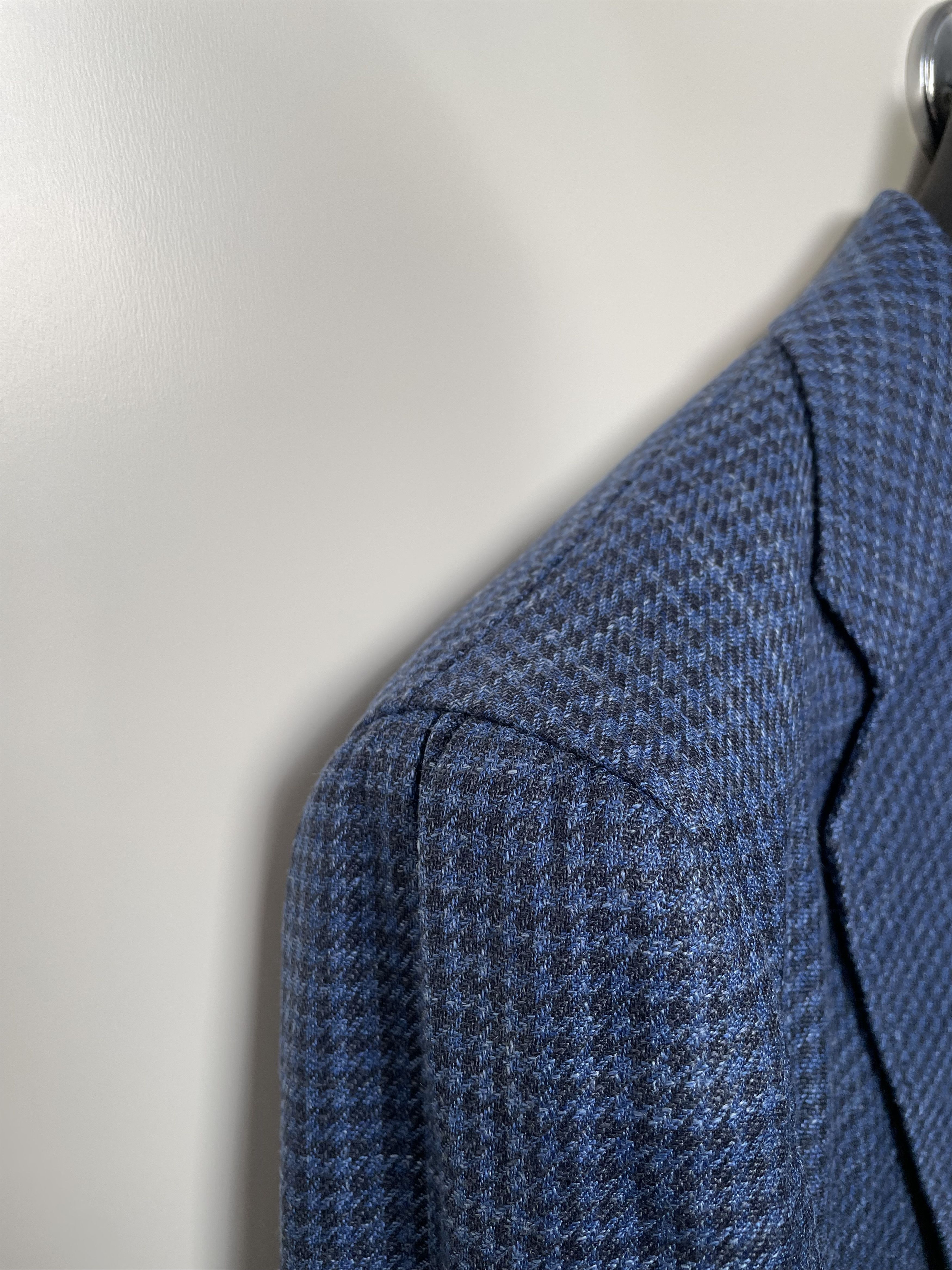 Suitsupply NWT Suitsupply mid blue houndstooth jacket, size 36R\EU46 Size 36R - 2 Thumbnail