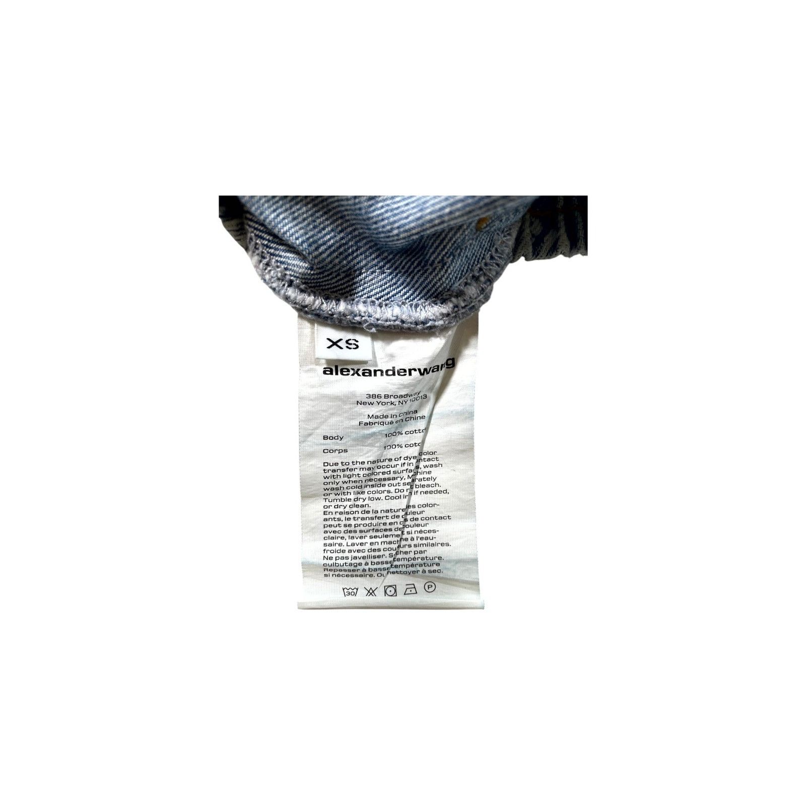 Alexander Wang Alexander Wang Denim Monogram Blue & White Jogger Pants Size US 28 / EU 44 - 4 Thumbnail