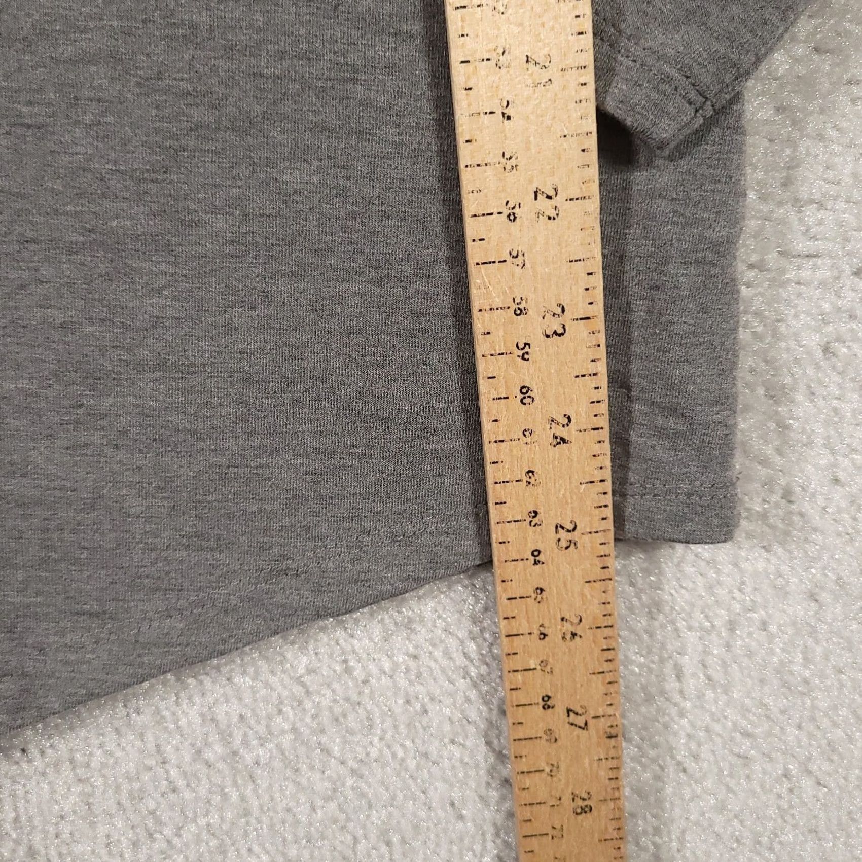 Torrid Torrid French Terry Long Sleeve Top Sz 0 Large Gray Asymmetrical Hem Stretch Size L / US 10 / IT 46 - 6 Thumbnail