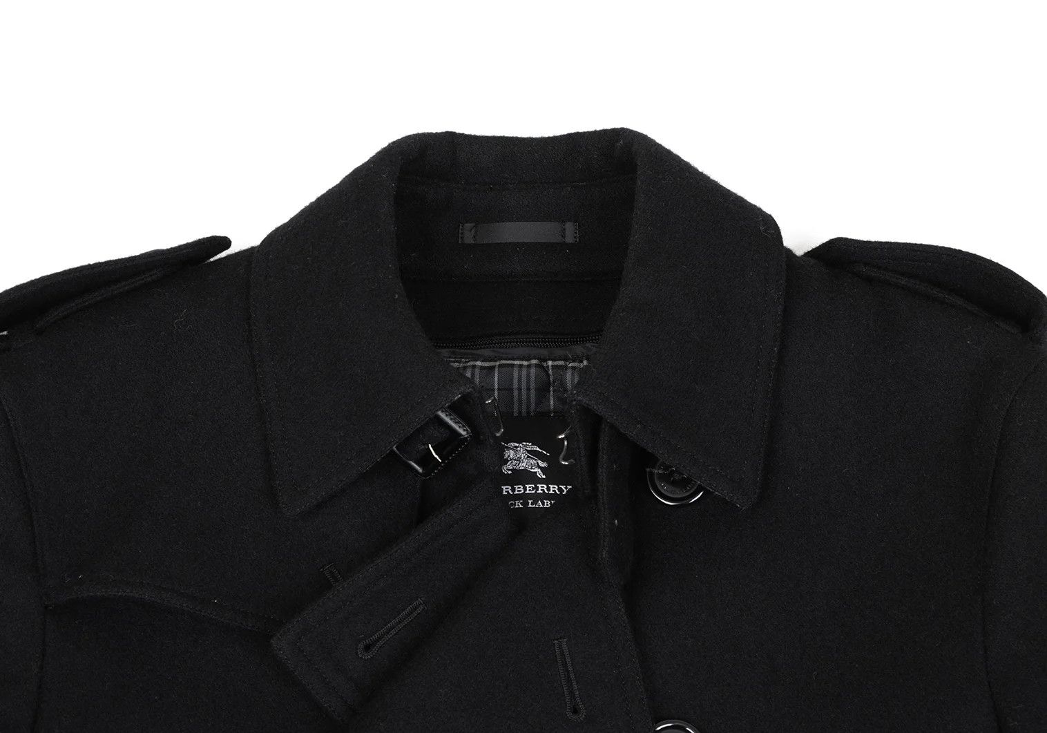 Burberry Wool Melton Half Coat with Removable Liner in Black, Size M Size US M / EU 48-50 / 2 - 3 Thumbnail