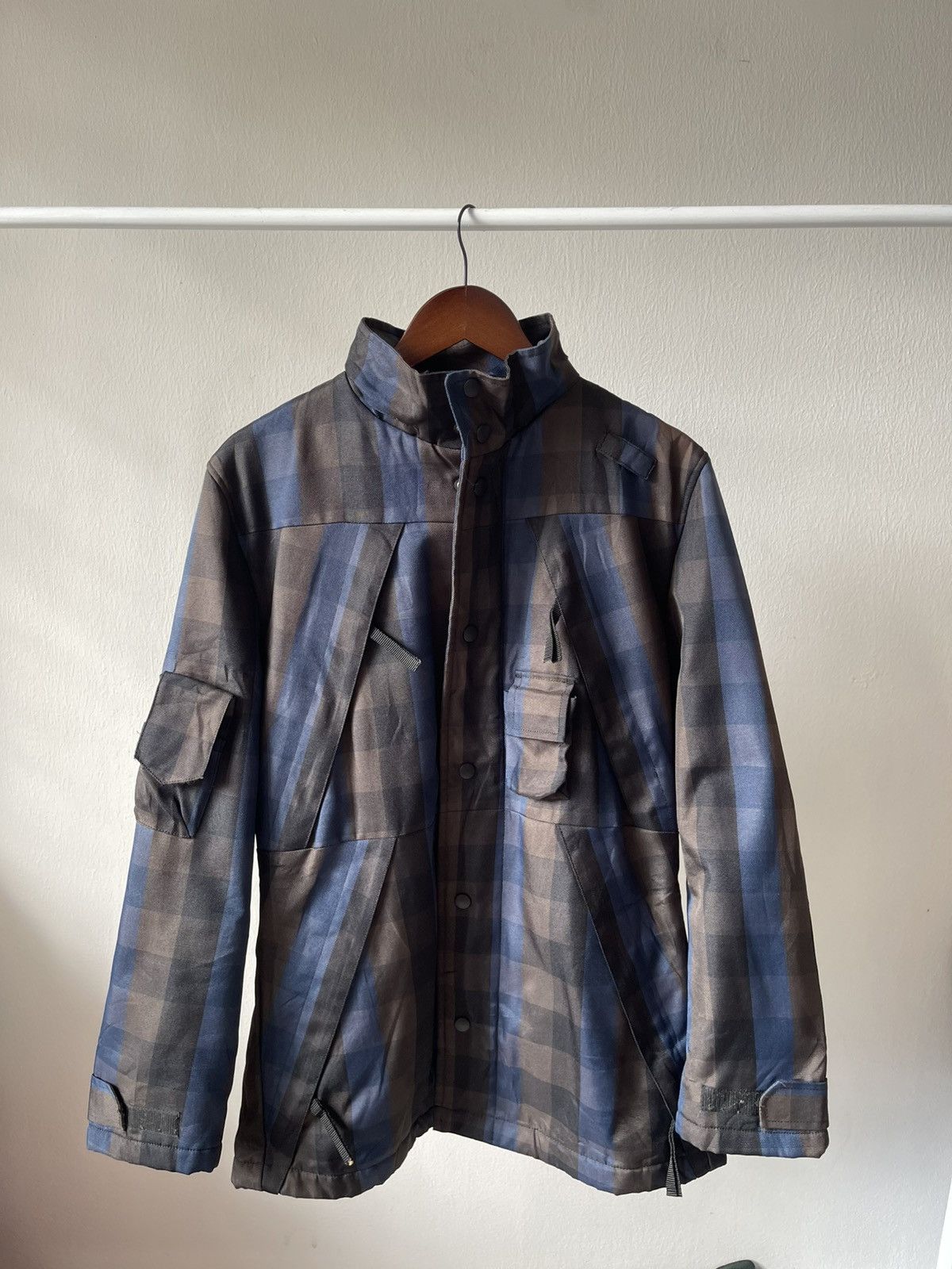 ABAHOUSE 2000s Abahouse Multipocket Plaid Jacket b3 Size US L / EU 52-54 / 3 - 2 Thumbnail