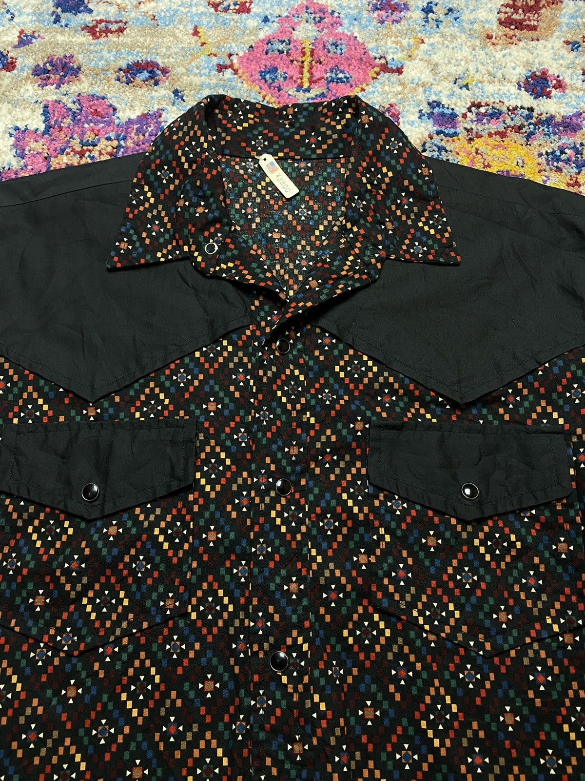 Japanese Brand × Vintage CLASSIC WESTERN COWBOY STYLE FLANNELS STONE STUDS SHIRTS Size US L / EU 52-54 / 3 - 3 Thumbnail