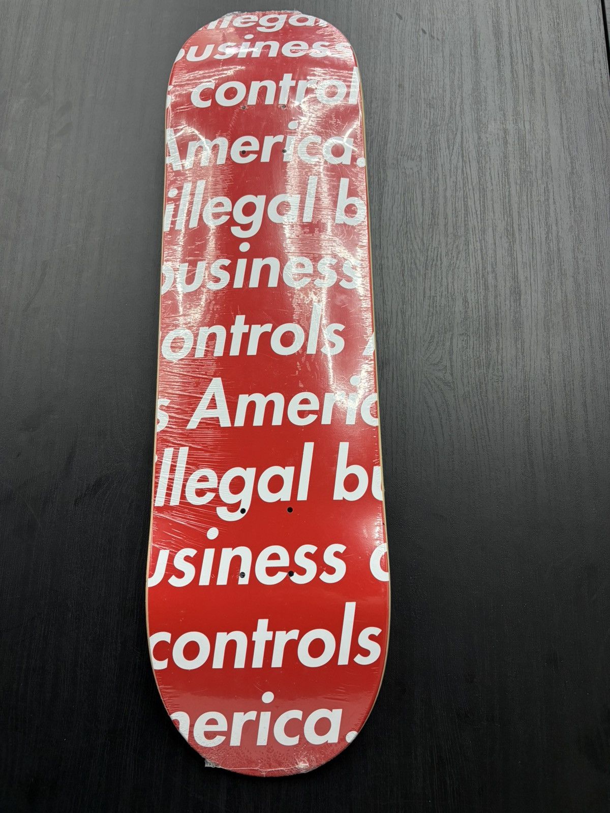 Supreme Supreme Illegal Business Skateboard Deck Blue 7.875 | Grailed
