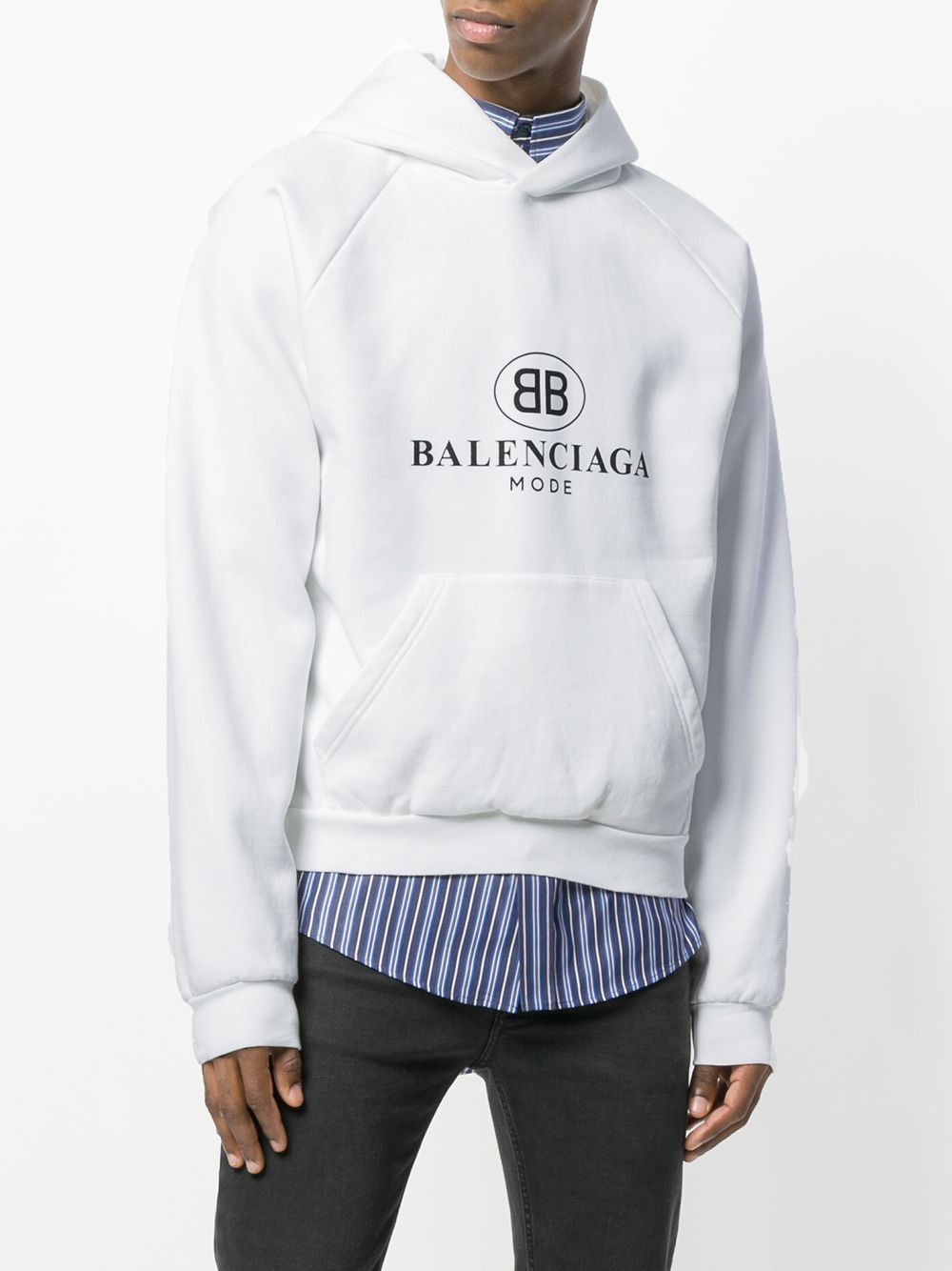 Balenciaga Balenciaga Mode Hoodie White and Black Size US XXL / EU 58 / 5 - 1 Thumbnail
