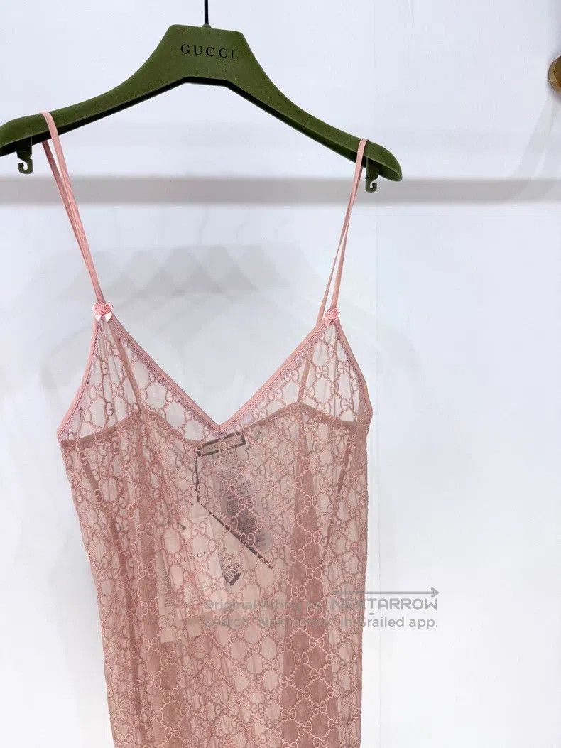 Gucci Gucci Full old flower logo lace strap vest Size XS / US 0-2 / IT 36-38 - 3 Thumbnail