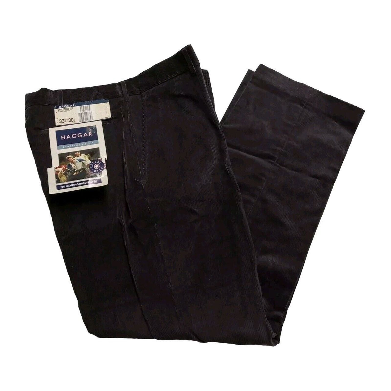 Haggar Vintage Haggar Corduroy Pants Men’s 33x30 Brown Trousers Size US 33 - 1 Thumbnail