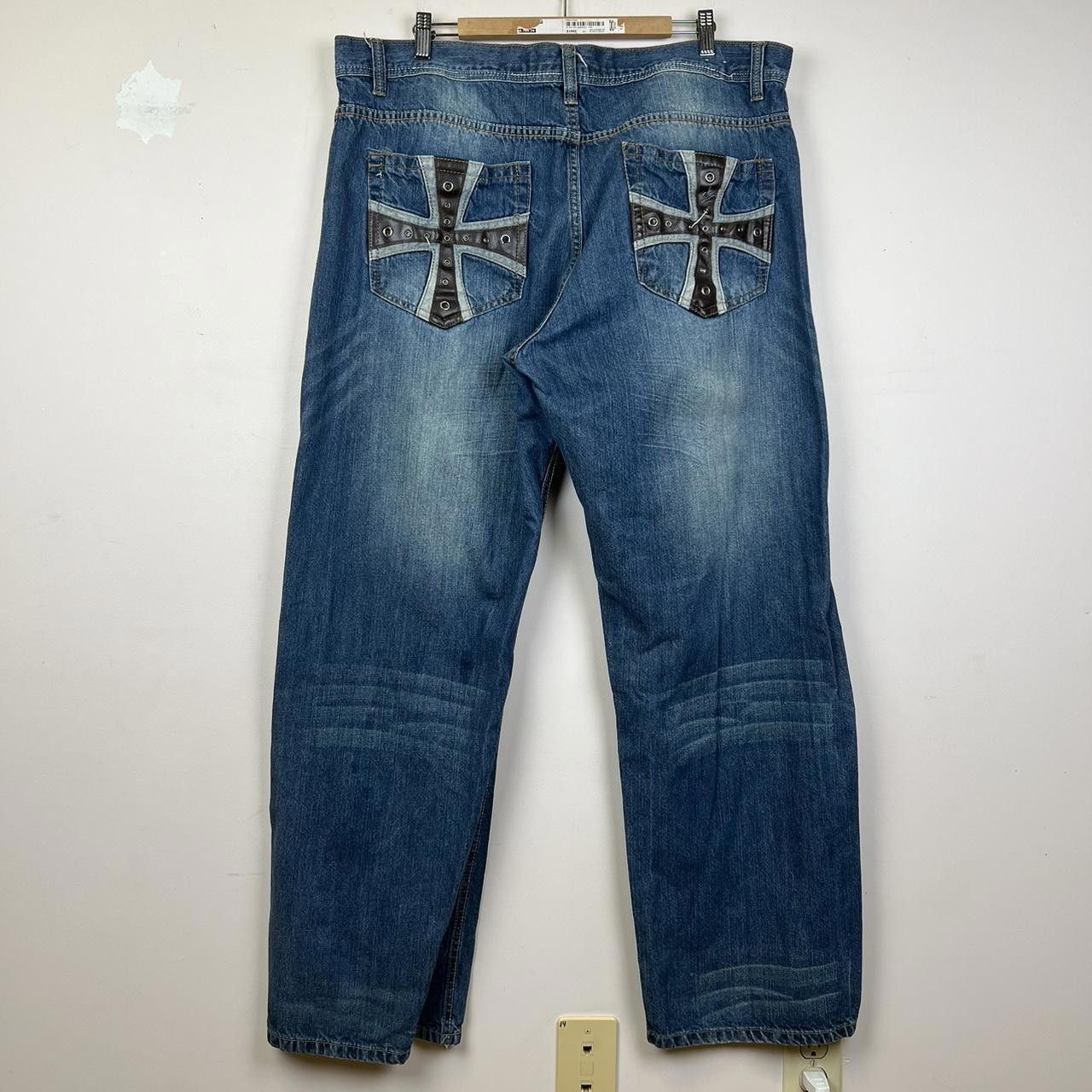 Avirex Avirex Vintage Denim Jeans with Cross Design Back