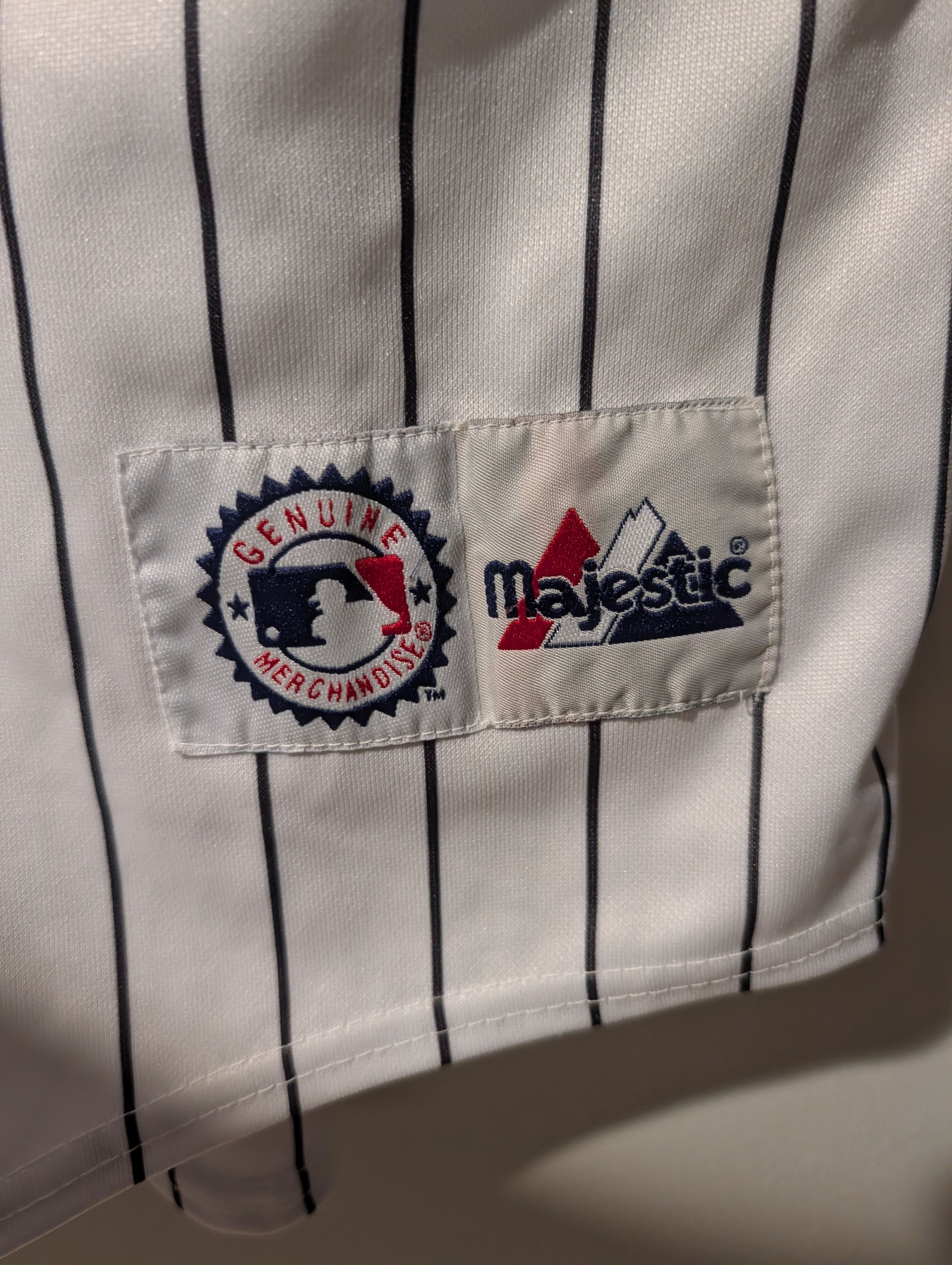 Majestic Vintage Majestic New York Yankees Pinstripe Baseball Jersey Size US XXL / EU 58 / 5 - 3 Thumbnail
