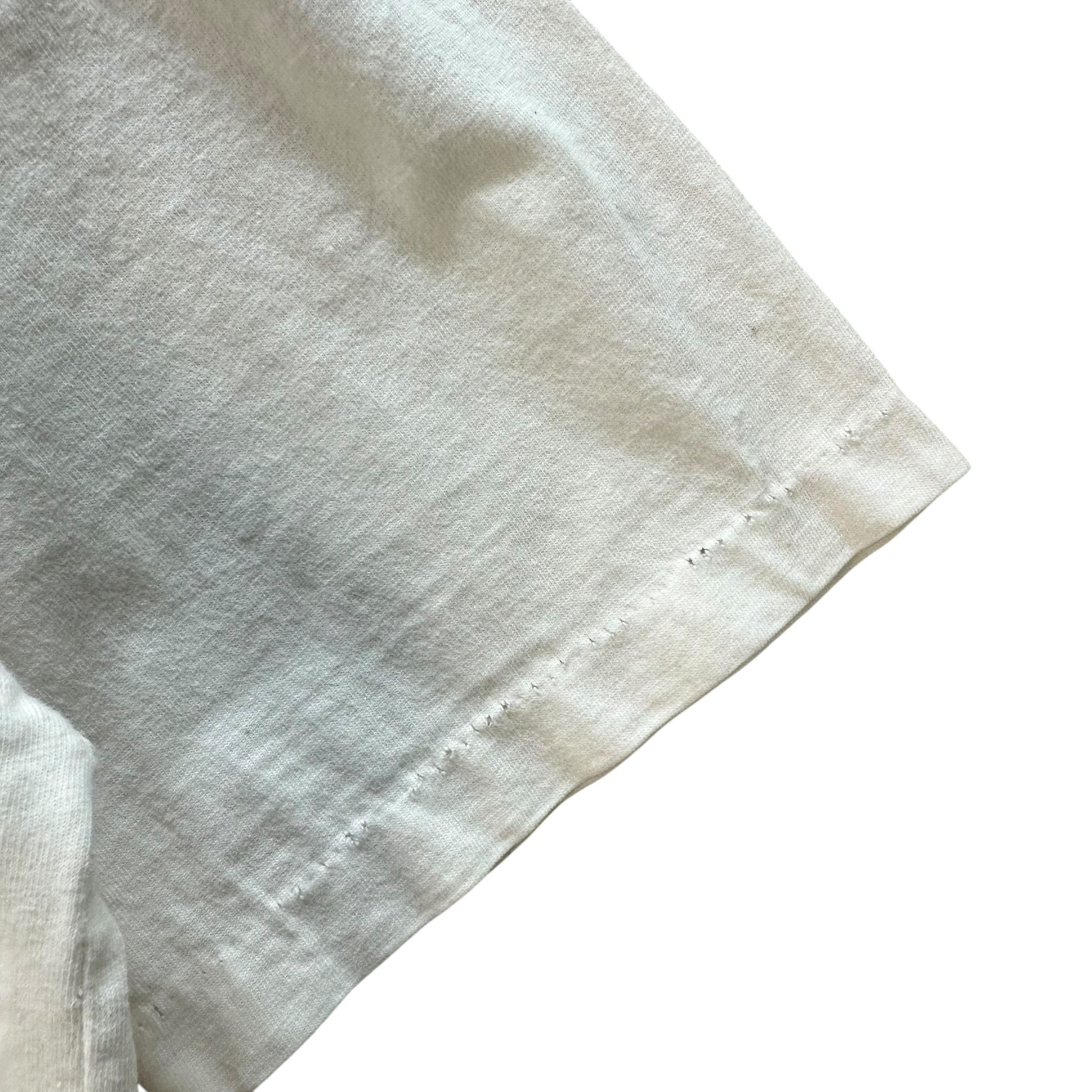 Yves Saint Laurent Vintage 90s YSL Embroidered All White Big Logo Tee #A80-1934 Size US M / EU 48-50 / 2 - 15 Thumbnail