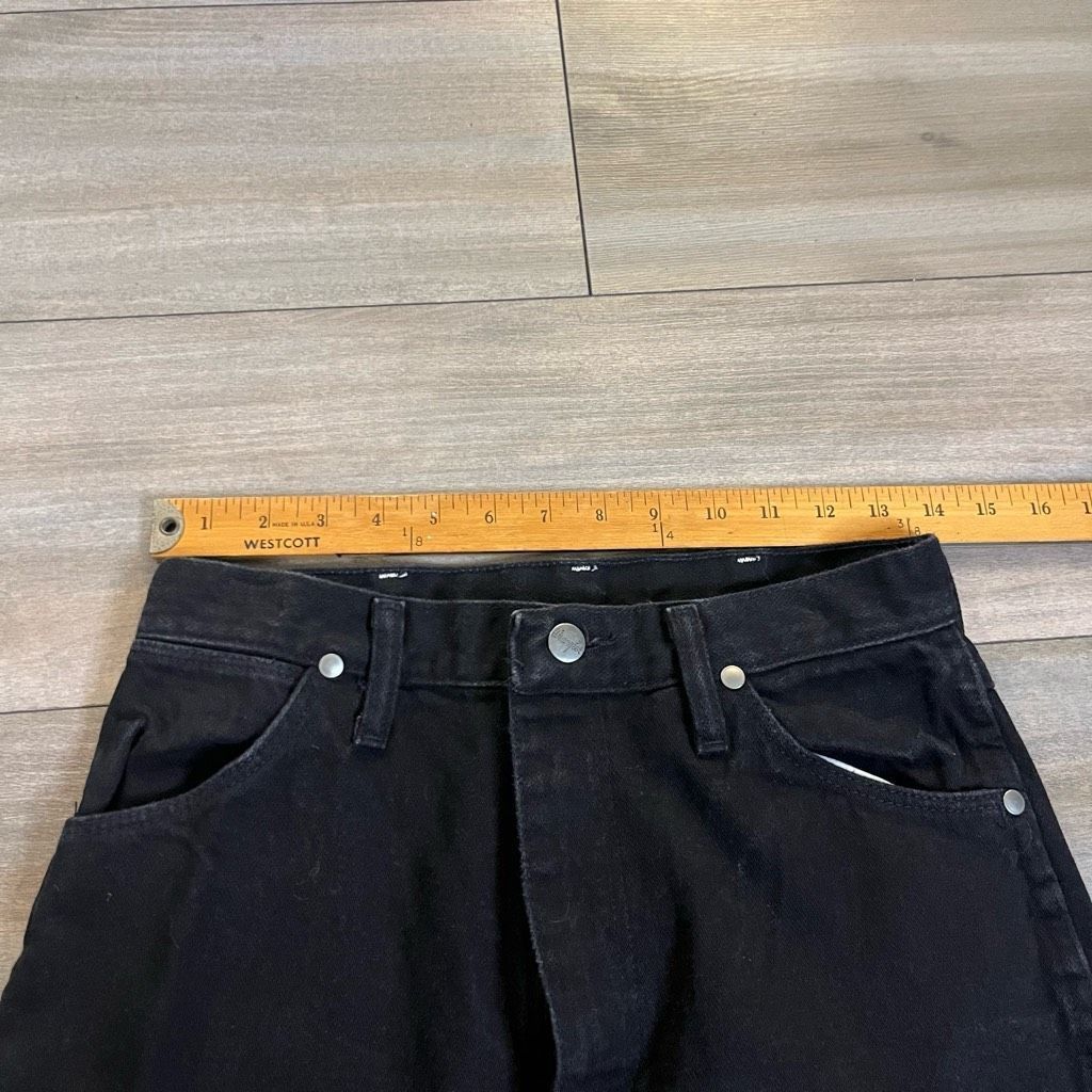 Wrangler Vintage Wrangler Black Denim Jeans Women 9x32 Size 30" / US 8 / IT 44 - 4 Thumbnail