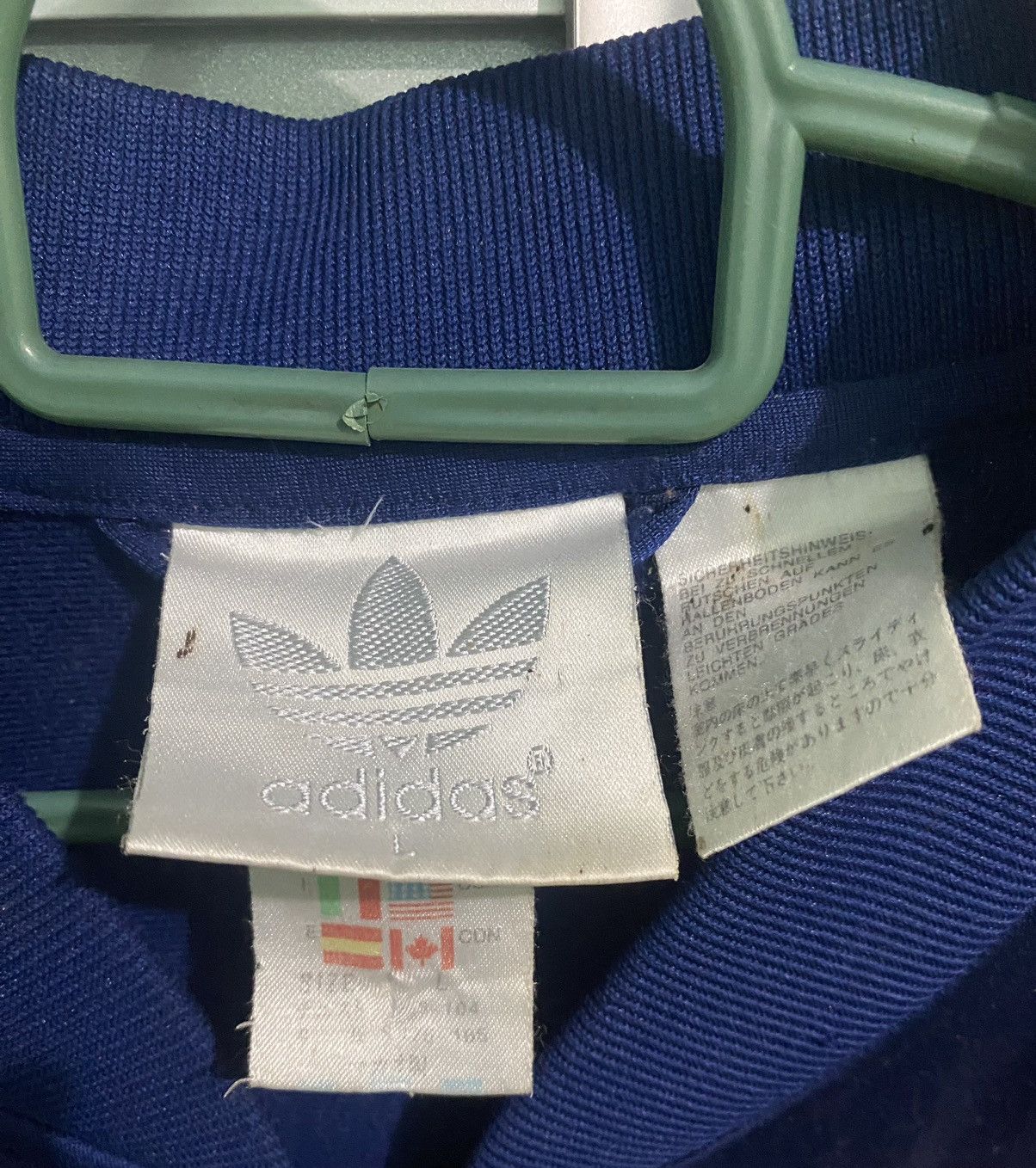 Adidas × Vintage Vintage Adidas 99’s Trefoil Sweater Outdoor Size US L / EU 52-54 / 3 - 6 Thumbnail