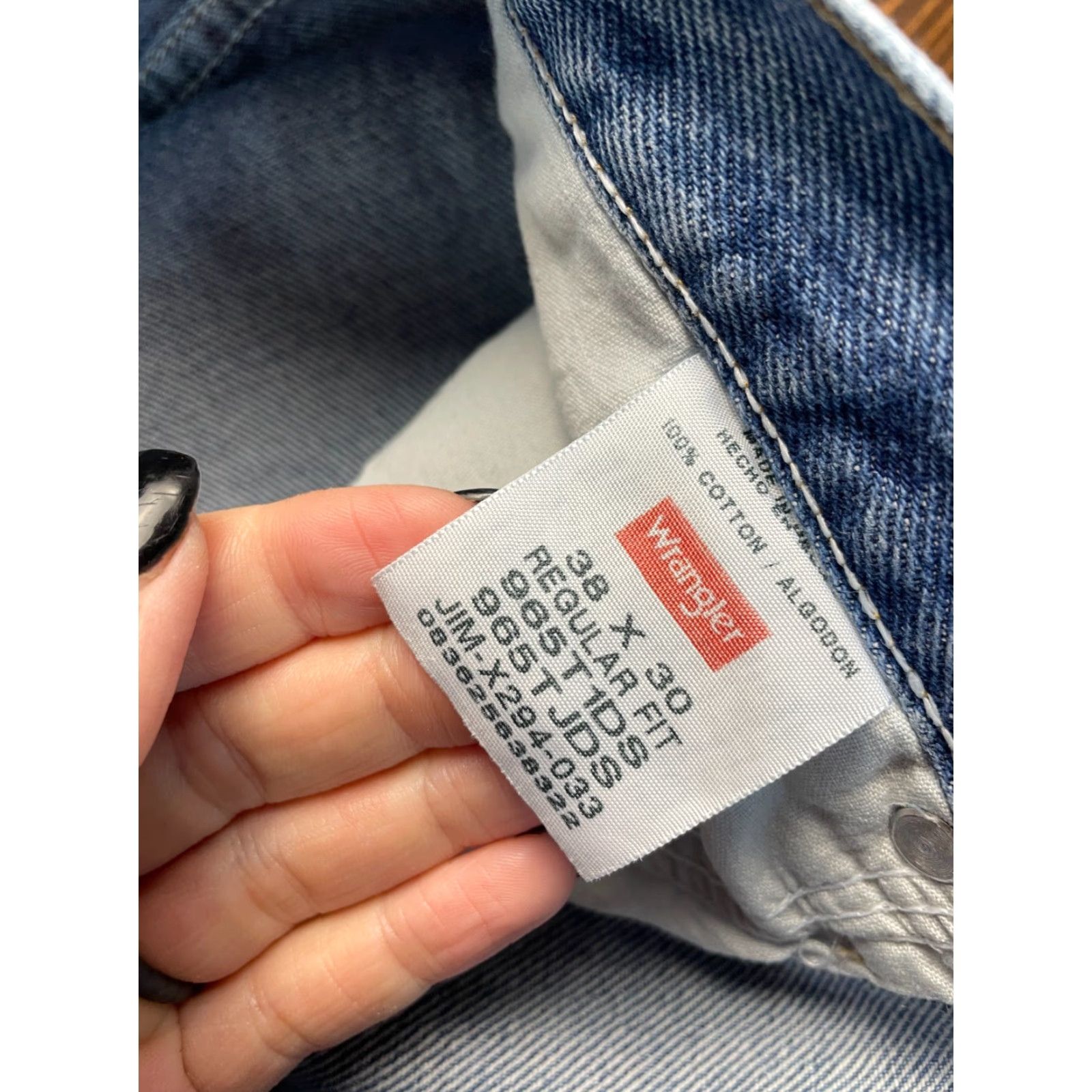 Wrangler Wrangler Jeans Men's 38x30 Blue Denim Straight Regular Pockets Size US 38 / EU 54 - 4 Thumbnail