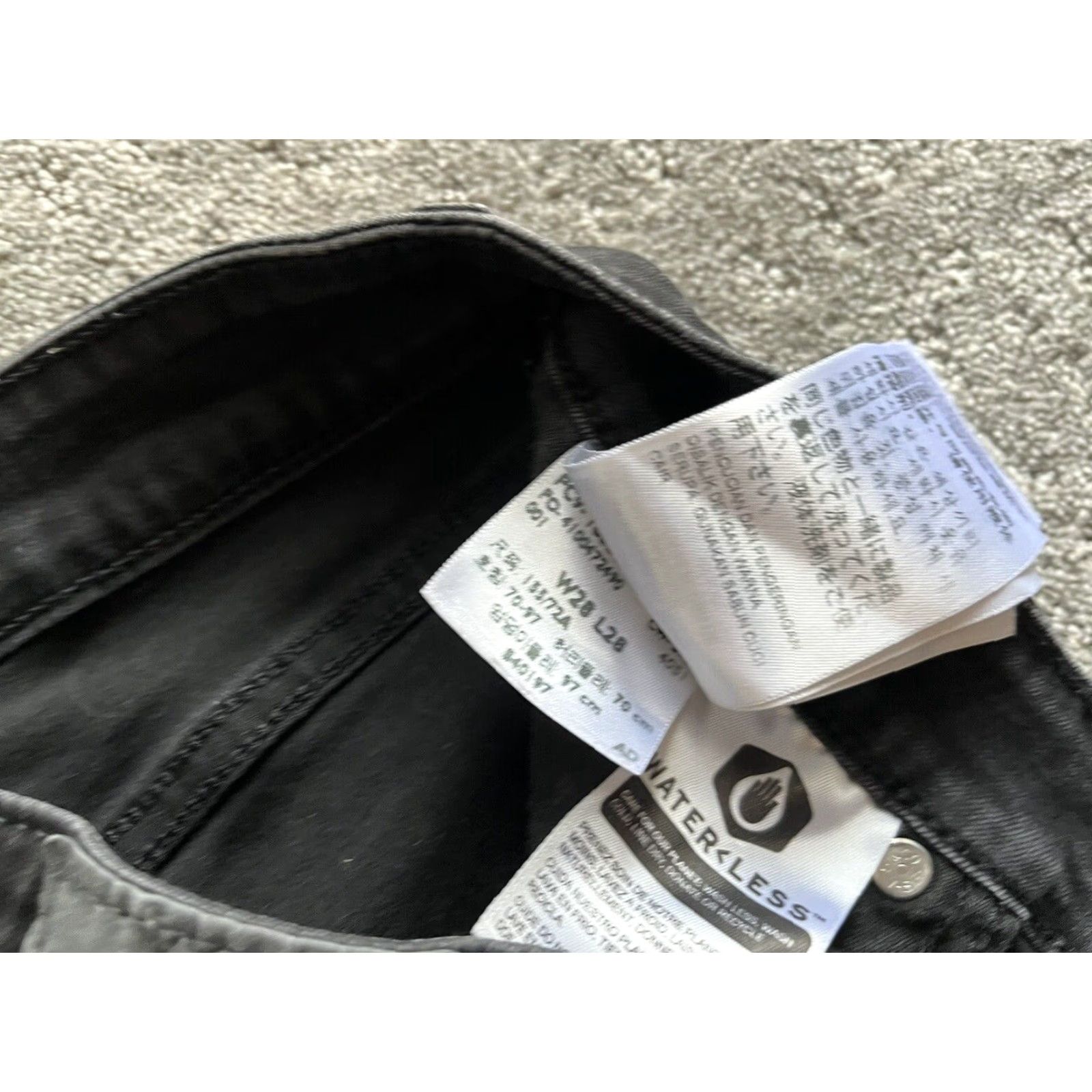Levi's Levi's 711 Skinny Jeans Womens Size 28 Black Cotton Blend Designer 28x28 Size 28" / US 6 / IT 42 - 7 Thumbnail