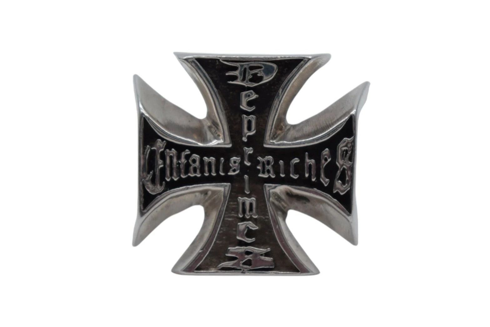 Enfants Riches Deprimes Enfants Riches Deprimes Logo Embossed Cross Ring Size 23 Size ONE SIZE - 1 Thumbnail