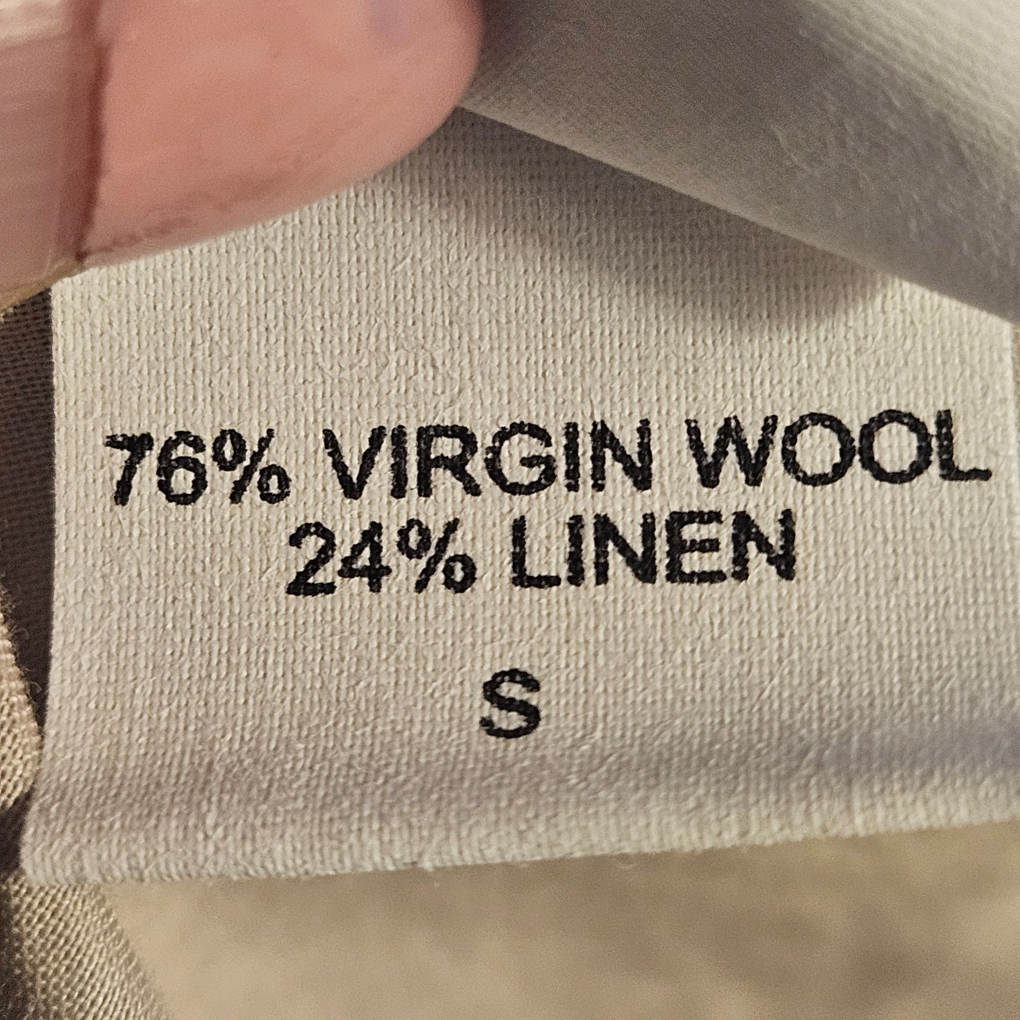 Other Neutral Virgin Wool Linen S Slip Dress Minimalist Quiet Luxu Size S / US 4 / IT 40 - 4 Thumbnail
