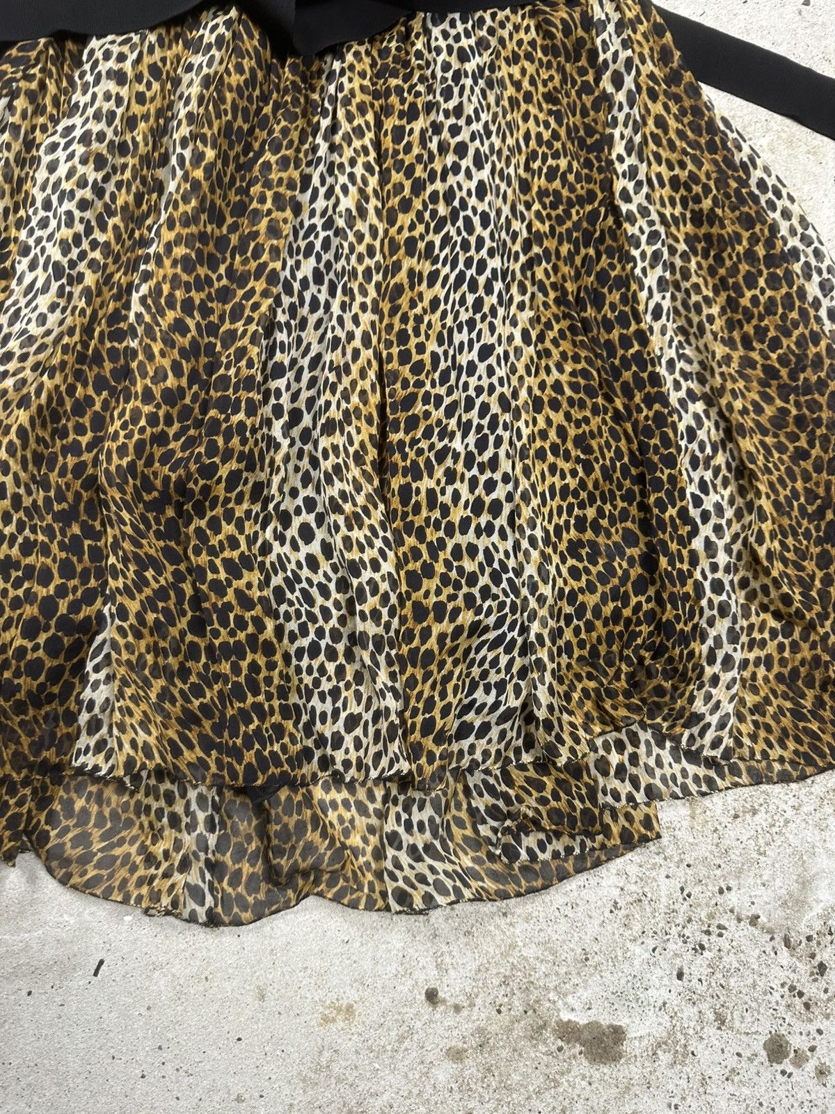 Dolce & Gabbana Dolce & Gabbana Leopard Silk Chiffon Cami Dress Brown Black Size S / US 4 / IT 40 - 4 Thumbnail