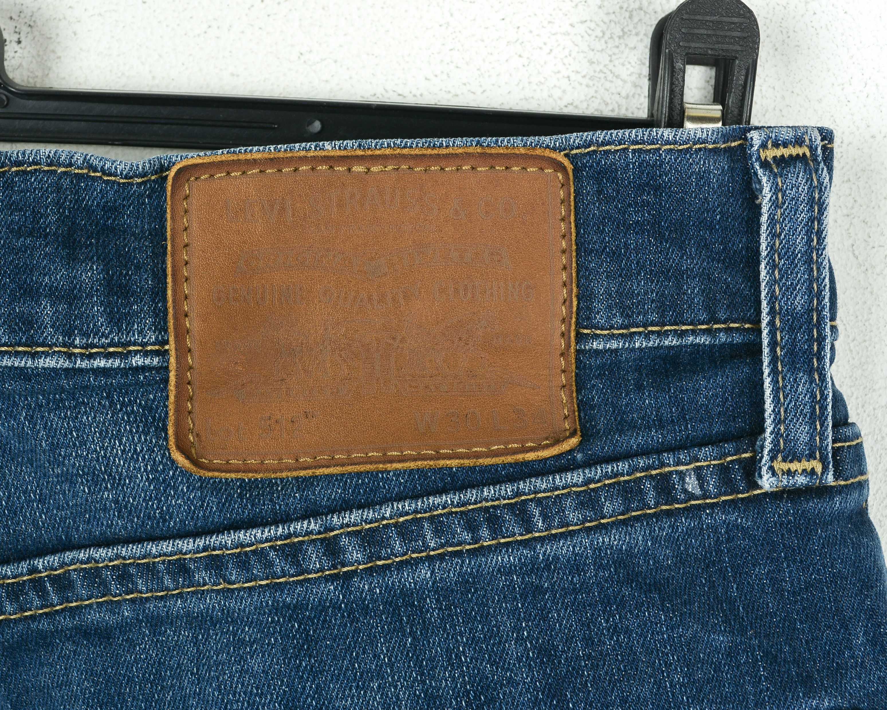 Levi's Big E 512 W30 L32 Skinny Jeans Denim Slim Stretch Trousers Size US 30 / EU 46 - 5 Thumbnail