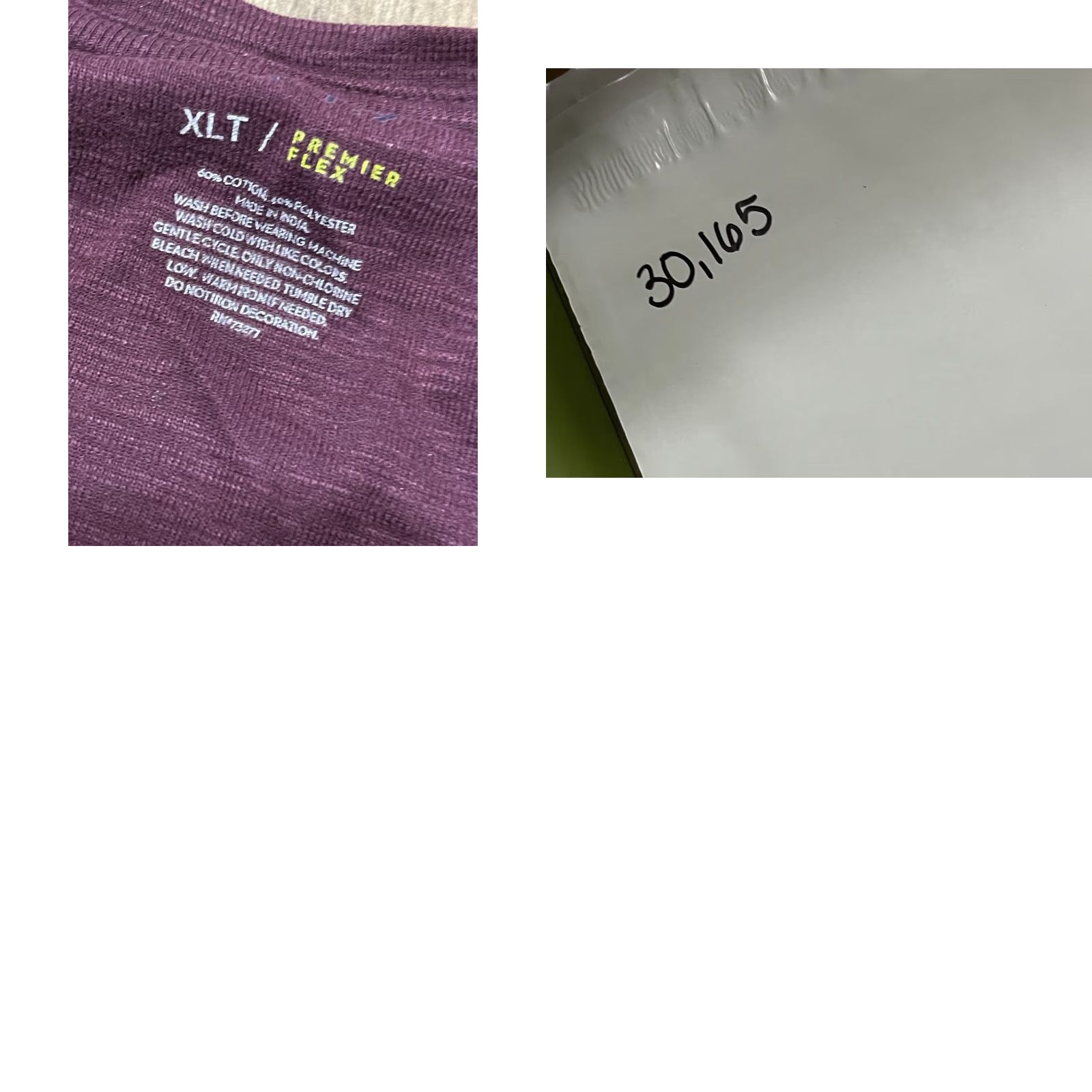 Apt. 9 APT.9 Shirt Mens XLT Purple Long Sleeve 1/4 Buttons Big & Tall T-Shirt Size US XL / EU 56 / 4 - 8 Thumbnail