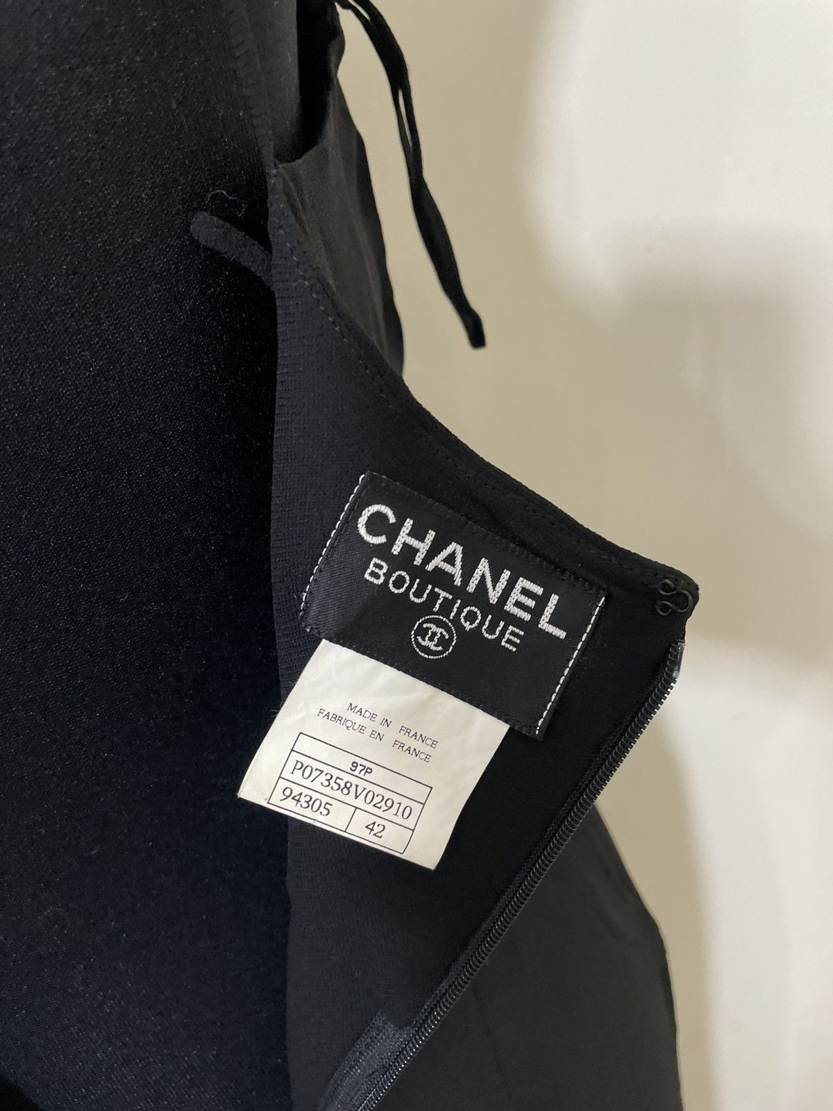Chanel 2000s Chanel Black Silk Sheer Maxi Slip Dress Hysteric Loro Size M / US 6-8 / IT 42-44 - 7 Thumbnail