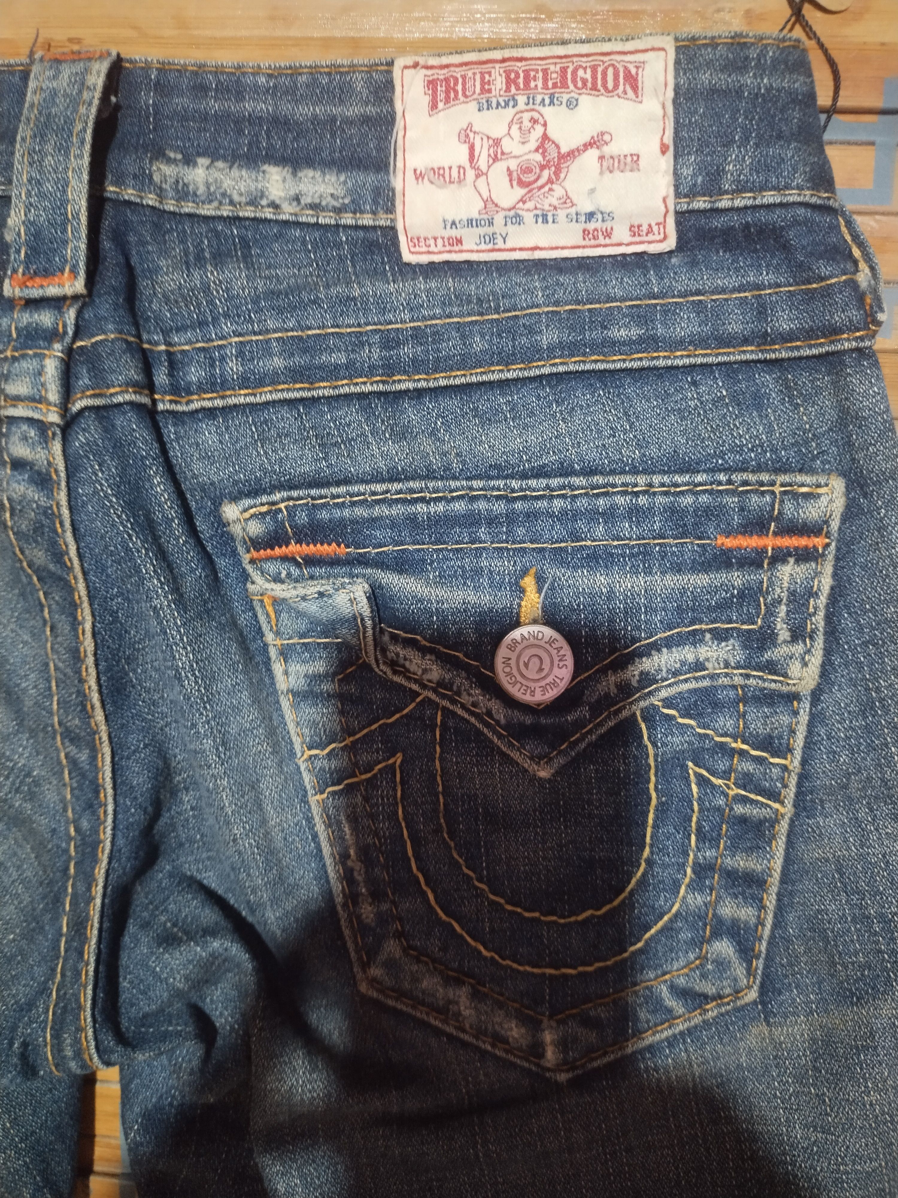 True Religion Jeans Disstressted True Religion Sz 24" Size 24" / US 00 / IT 34 - 8 Thumbnail