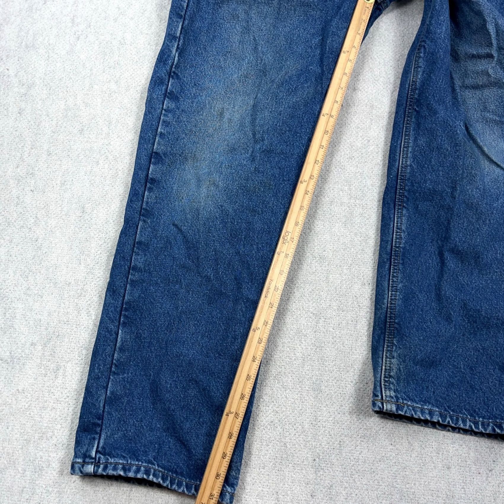 Carhartt Carhartt Jeans Mens 34x31 Blue Relaxed Fit 5-Pocket Denim Straight Leg Workwear Worn Vintage No Size US 34 / EU 50 - 7 Thumbnail