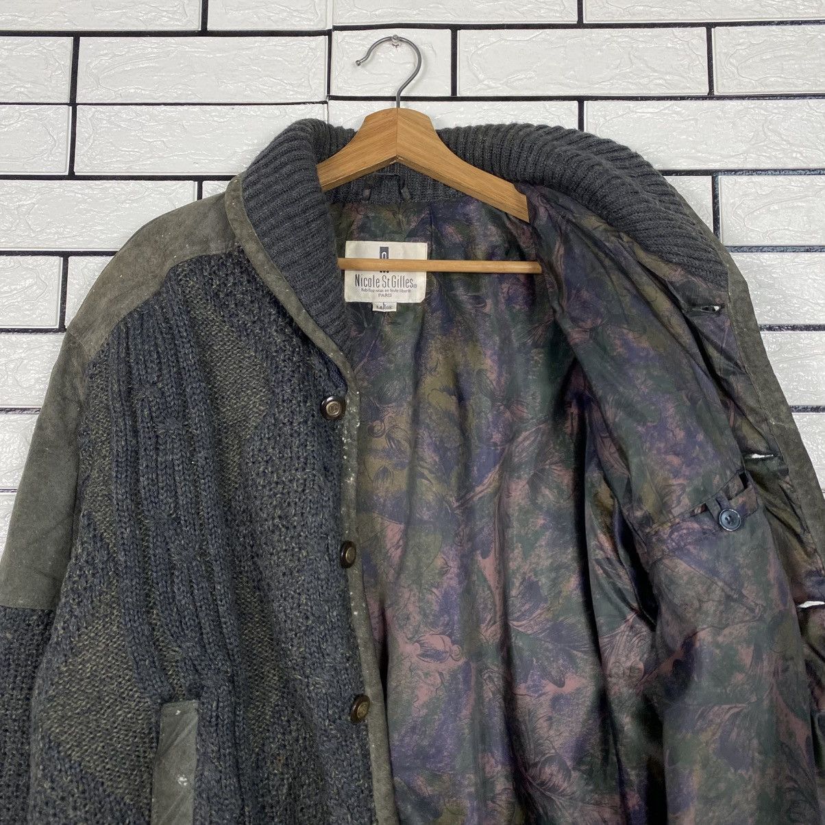 Japanese Brand 📌Vintage Wool Bomber Jacket Nicole St Gilles Issey Miyake Size US L / EU 52-54 / 3 - 13 Thumbnail