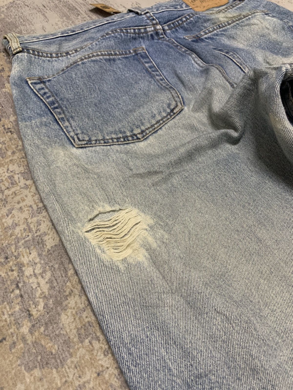 Japanese Brand Vintage Japanese Original Denim Jeans Faded Blue Skater Y2K Size US 31 - 10 Thumbnail