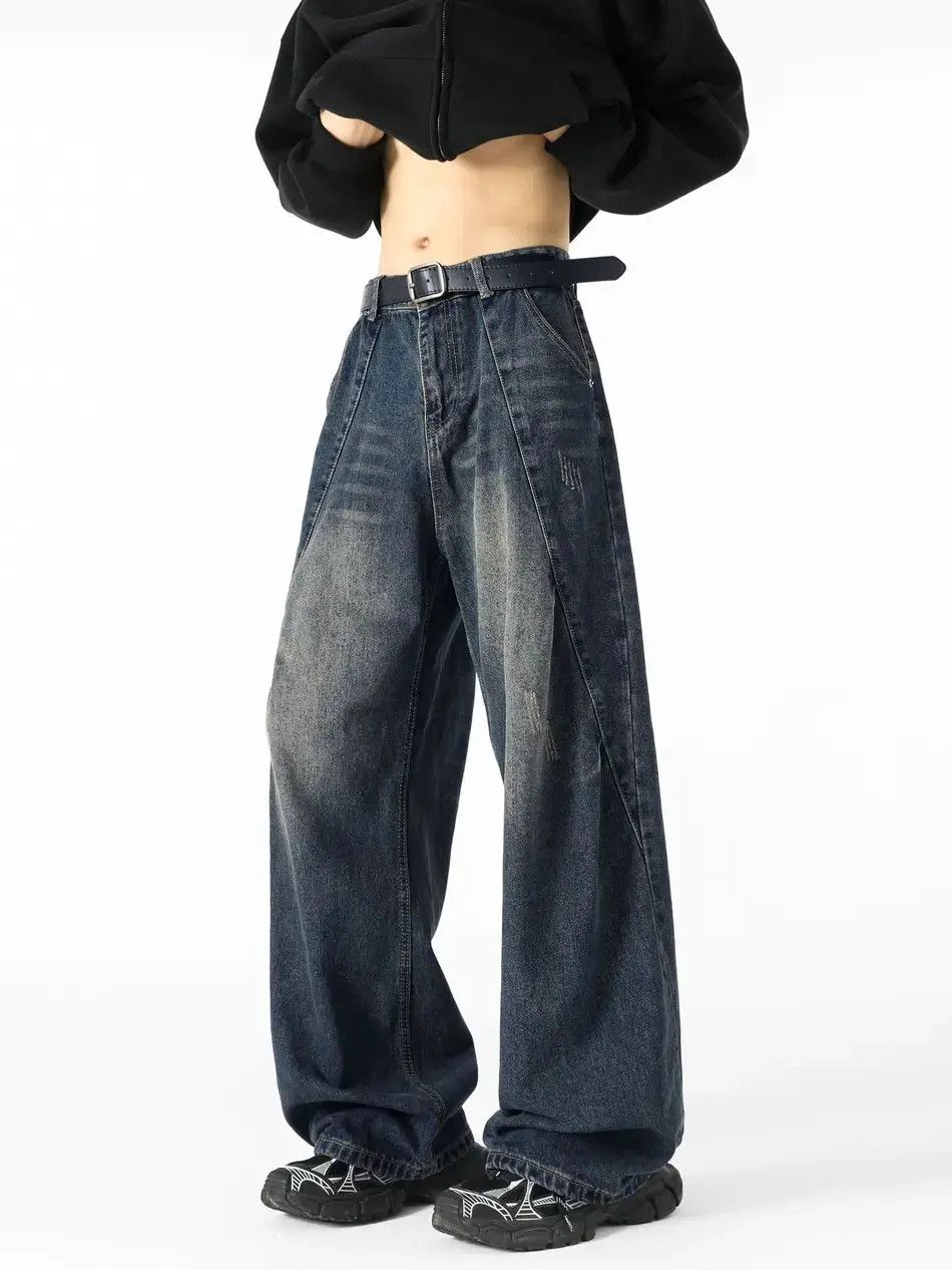 Japanese Brand Retro casual loose wide leg jeans Size US 32 / EU 48 - 6 Thumbnail