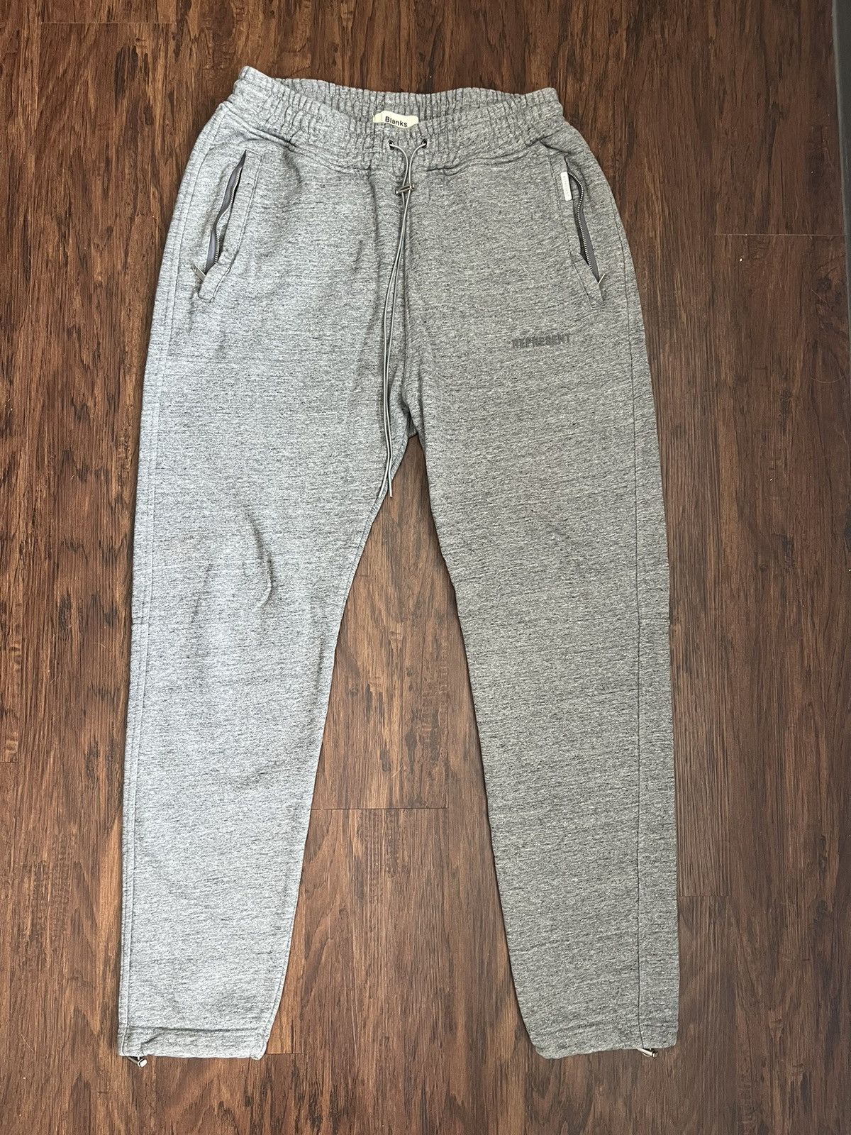 Represent Clo. × Vintage MARL GREY SWEAT PANTS Size US 30 / EU 46 - 1 Thumbnail