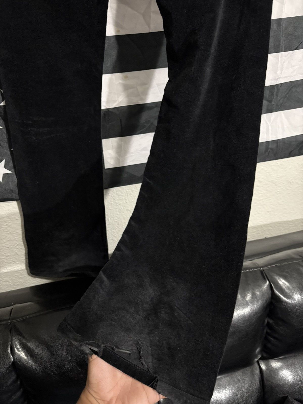 Dior 2005 “In The Morning” Velvet Bootcuts Size US 31 - 3 Thumbnail