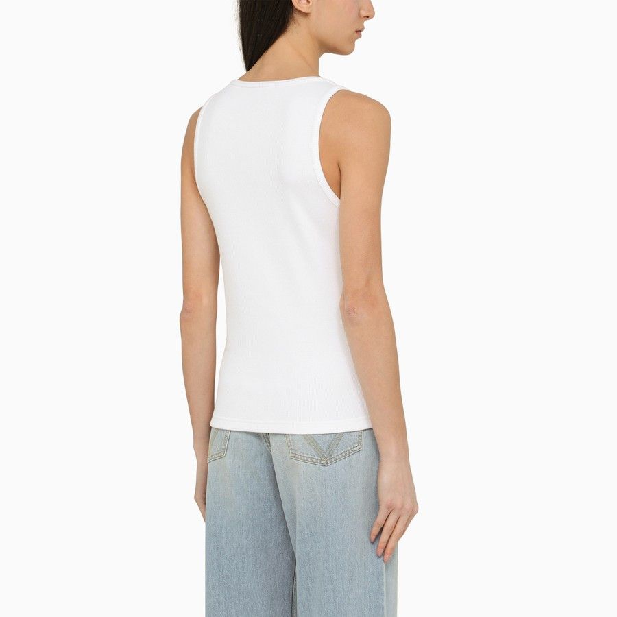 Bottega Veneta o1d2blof0824 Vest in White Size L / US 10 / IT 46 - 3 Thumbnail