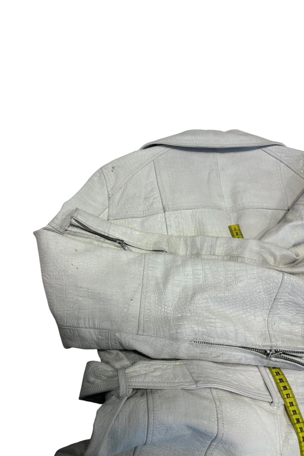 Tornado Mart Tornado Mart embossed lambskin leather trench coat Size US M / EU 48-50 / 2 - 6 Thumbnail