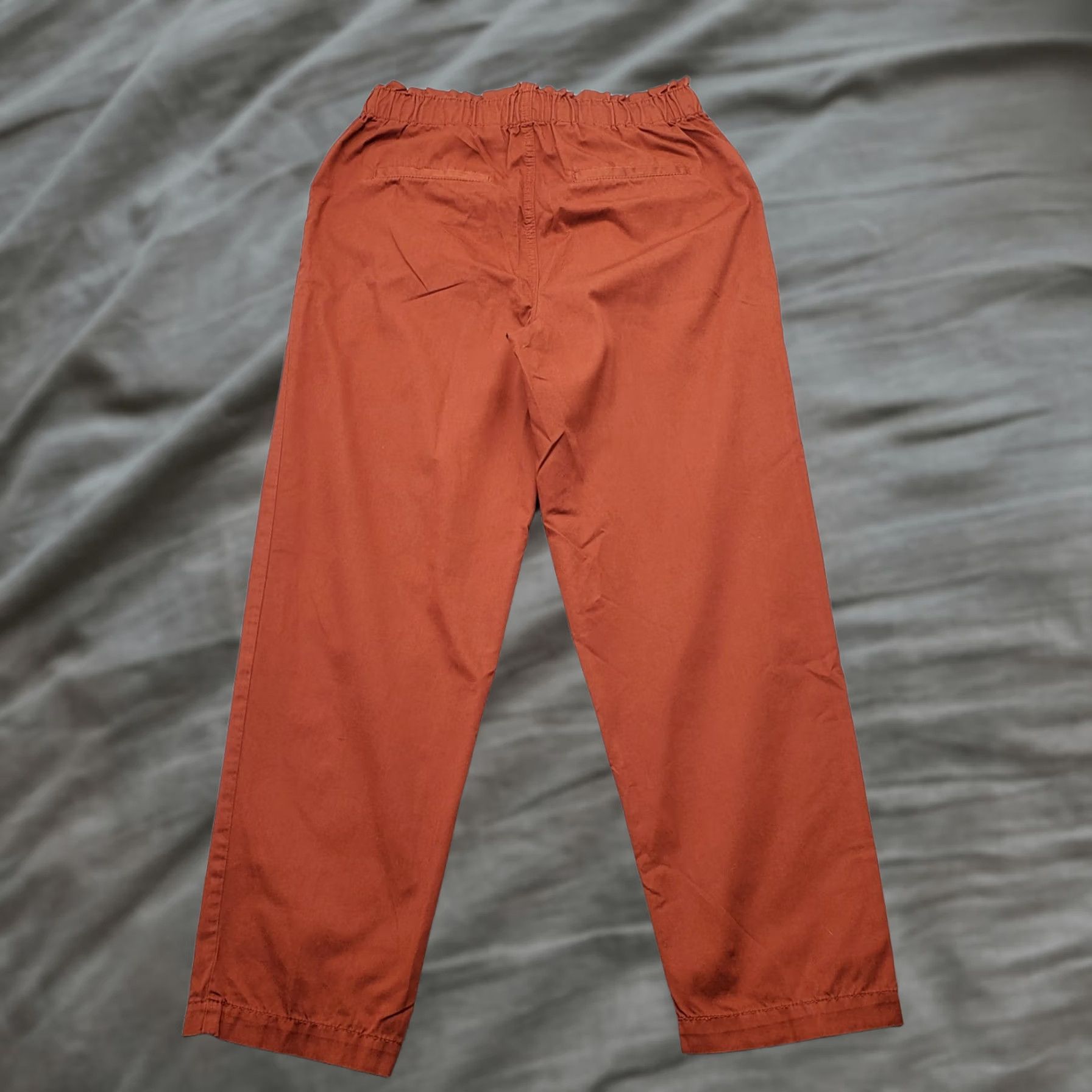 Loft LOFT Womens Red Comfort Fit Straight Leg Trouser Pants Size S with Drawstring Waist Size 28" / US 6 / IT 42 - 1 Thumbnail