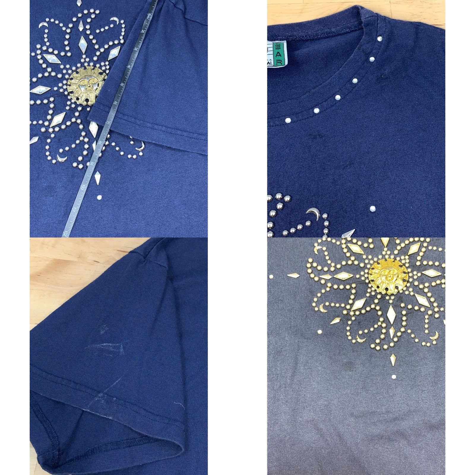 Vintage VINTAGE Casual Wear T-Shirt One Size Blue 1990s Oversized Cotton Casual Mens Womens Size ONE SIZE - 8 Thumbnail