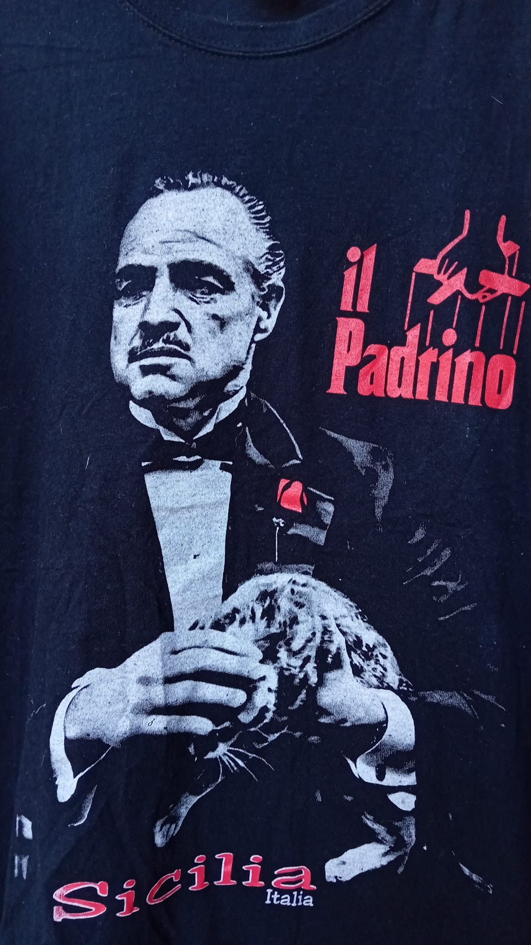 Vintage The Godfather Sicily il Padrino Vtg double sided Movie Promo Size US M / EU 48-50 / 2 - 3 Thumbnail