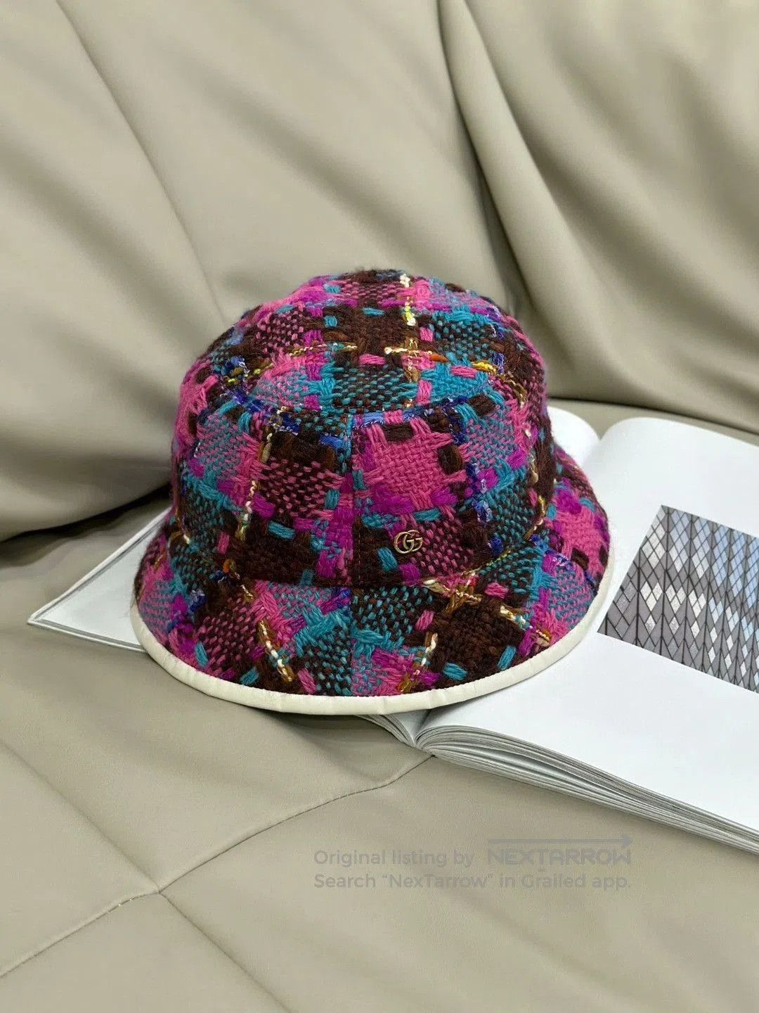 Gucci Gucci Colorful Tweed Bucket Hat. Size ONE SIZE - 2 Thumbnail