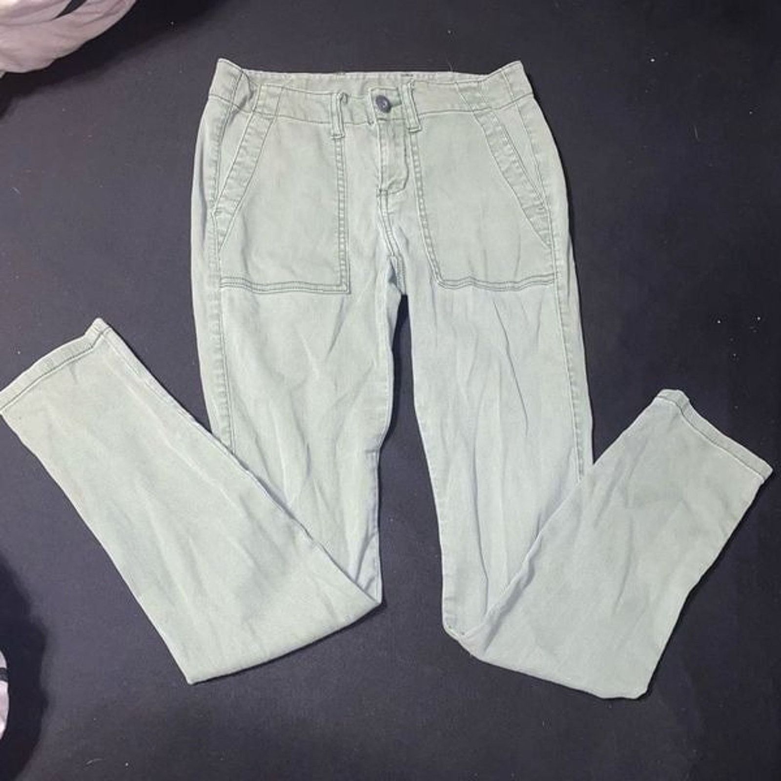 Anthropologie CAbi Green Quest Cord Mid-Rise Classic Jeans Pants Size 4 Size 27" / US 4 / IT 40 - 1 Thumbnail