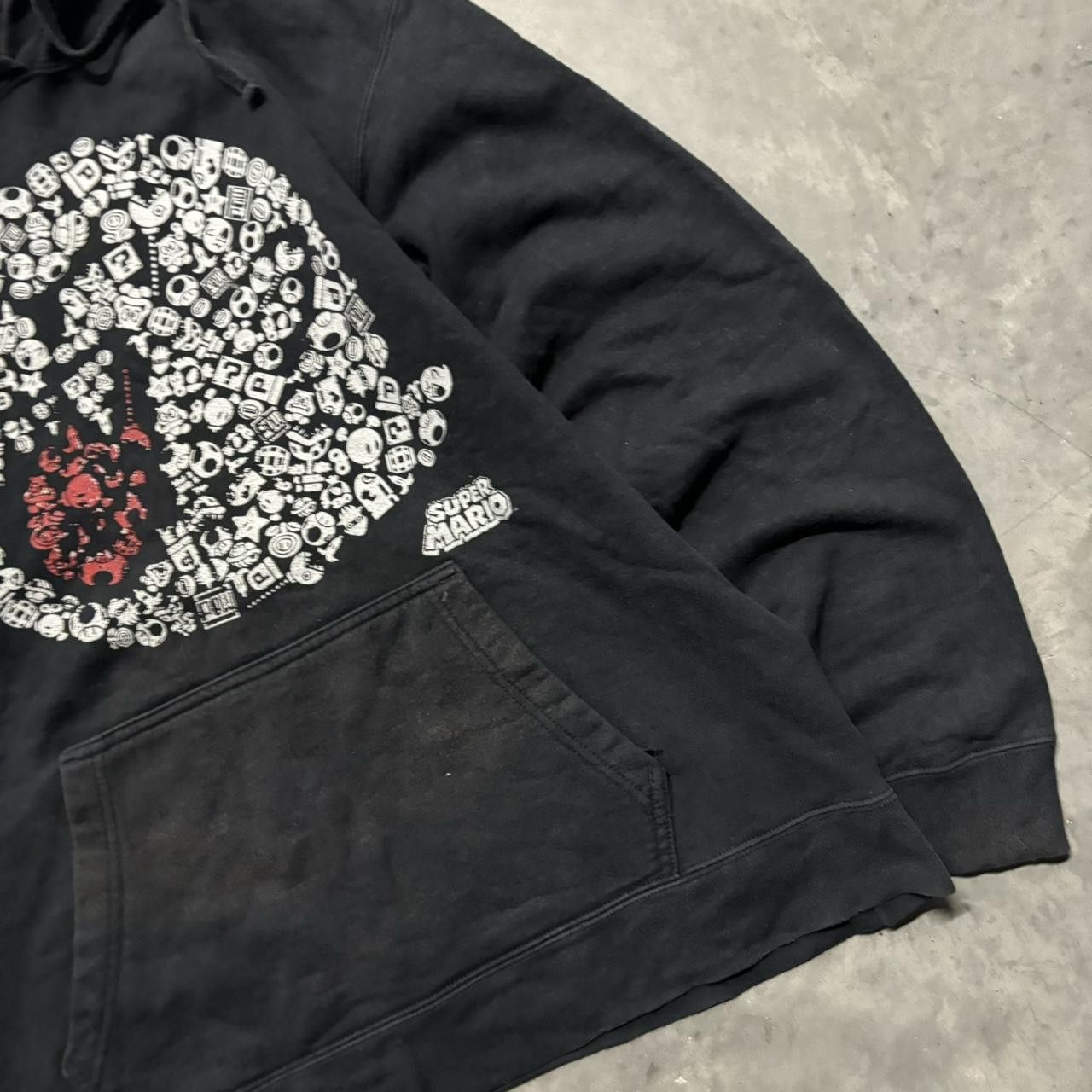 Nintendo × Vintage Crazy Vintage Y2K/2000s Grunge Super Mario Ghost Gamer Scene Hoodie! Size US L / EU 52-54 / 3 - 4 Thumbnail