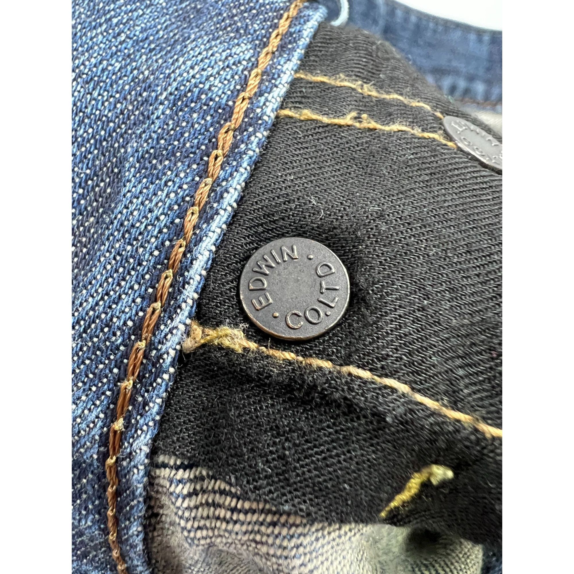 Edwin Edwin ES505S Made in Japan Selvedge Denim Jeans (Y0931) Size US 32 / EU 48 - 10 Thumbnail