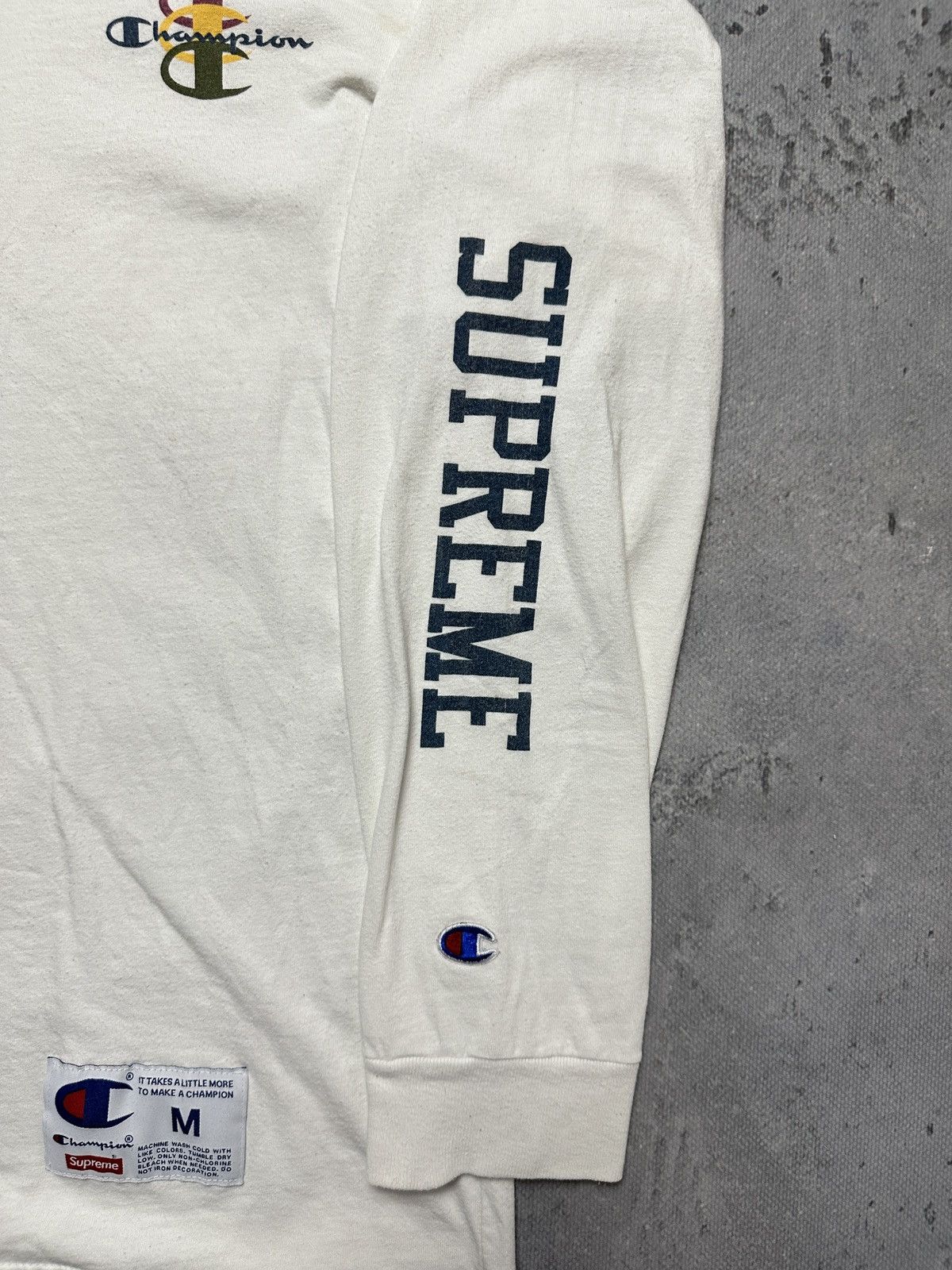 Champion × Supreme Supreme Champion Long Sleeve Stacked C Tee Size US M / EU 48-50 / 2 - 6 Thumbnail