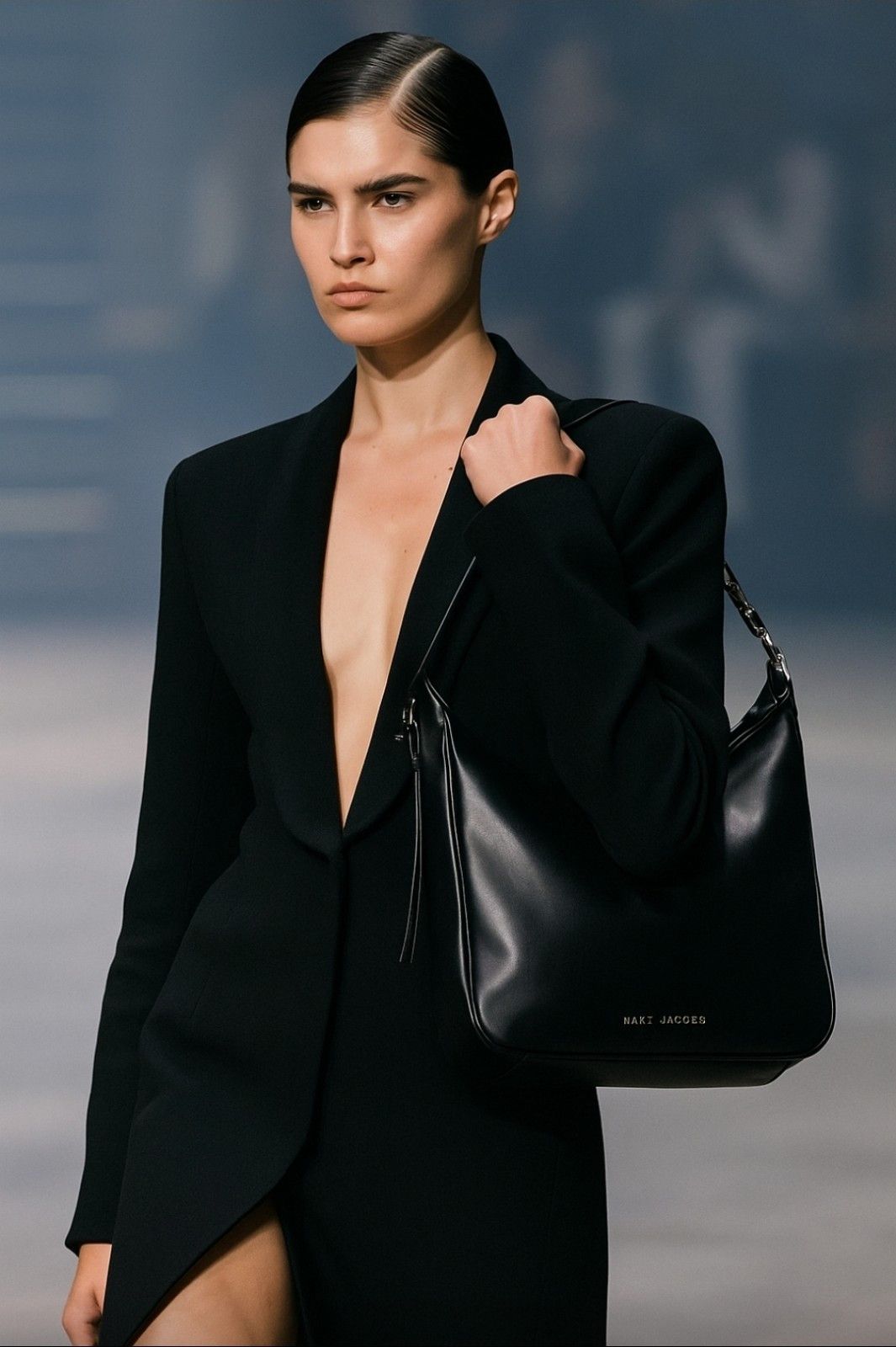 Marc Jacobs MARC JACOBS THE TEMPO LEATHER HOBO SHOULDER BAG BLACK Size ONE SIZE - 22 Thumbnail