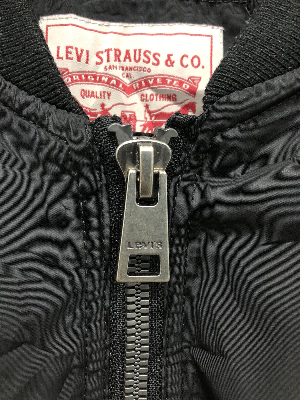 Levi's Levi’s Bomber Jacket Women Size S All Black Original Riveted Size S / US 4 / IT 40 - 6 Thumbnail