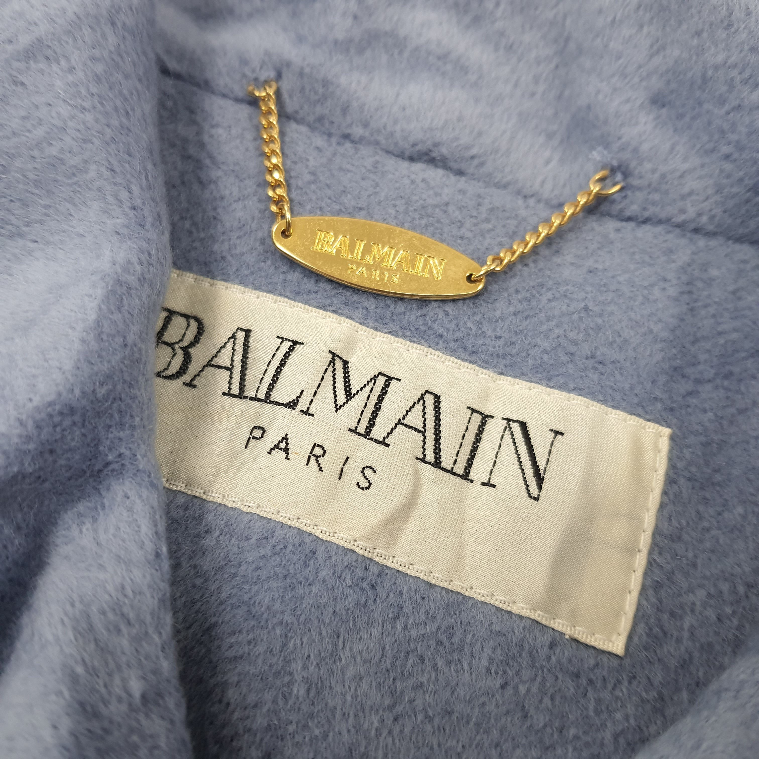 Balmain × Vintage Vintage Balmain Paris Trench Jacket C222N12 Size US M / EU 48-50 / 2 - 4 Thumbnail