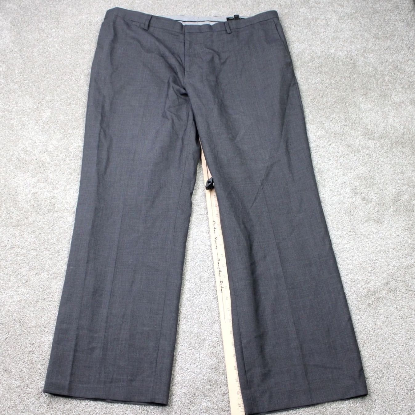 Banana Republic Banana Republic Pants Men's 40x32 Gray Wool Flat Front Slim Dress Pants Linen Lined Straight Size US 40 / EU 56 - 2 Thumbnail